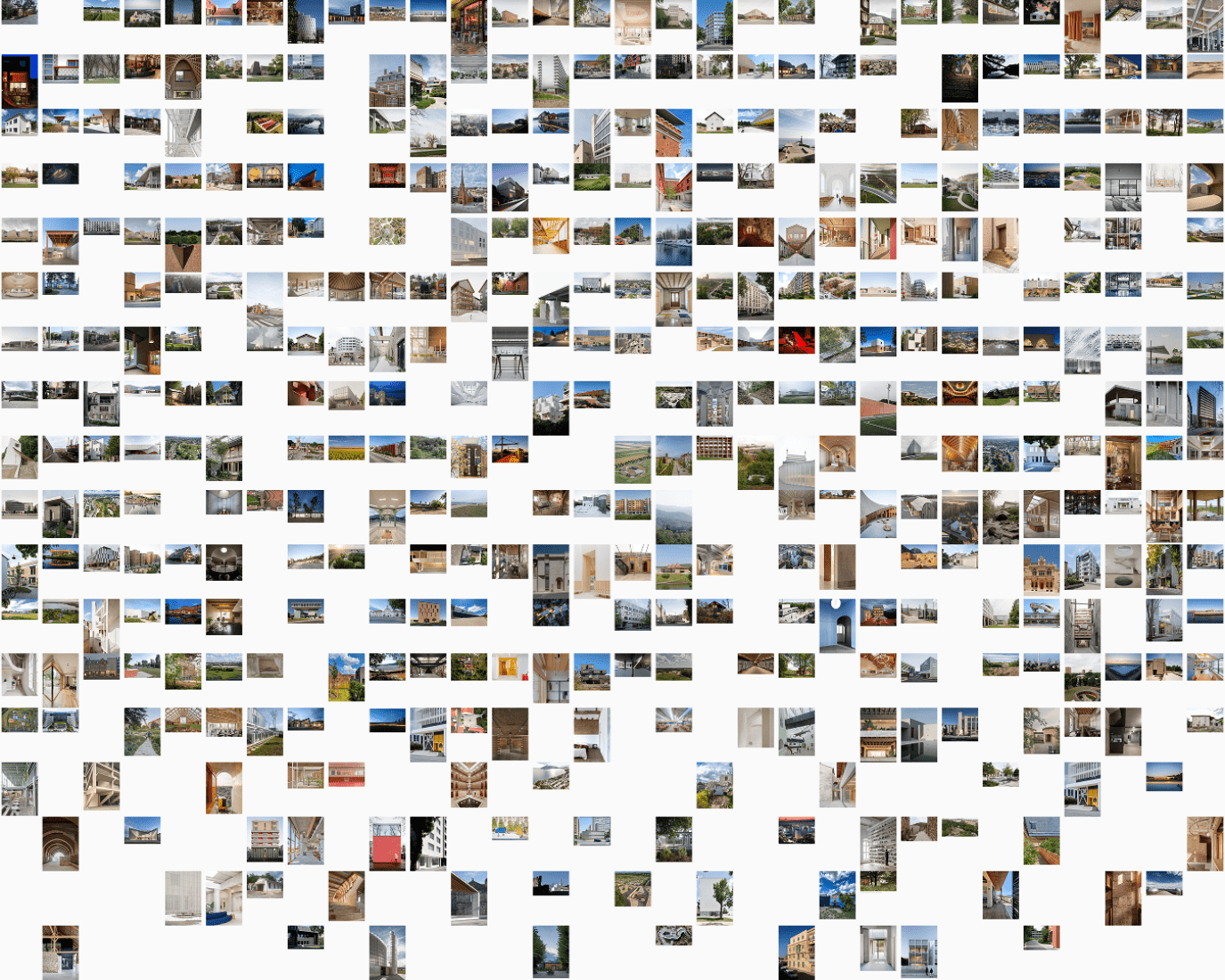 410 obras seleccionadas para los Premios Mies van der Rohe 2026.