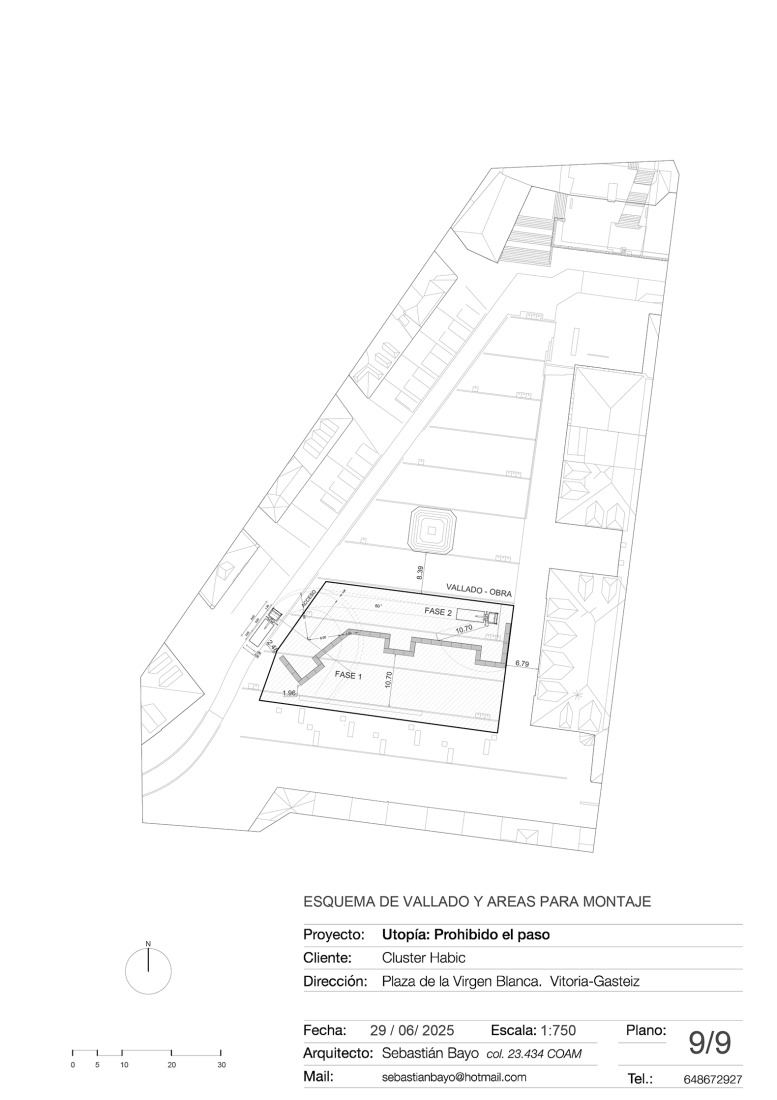 Assembly diagram. "Utopia: No entry" by Sebastián Bayo Monjas.