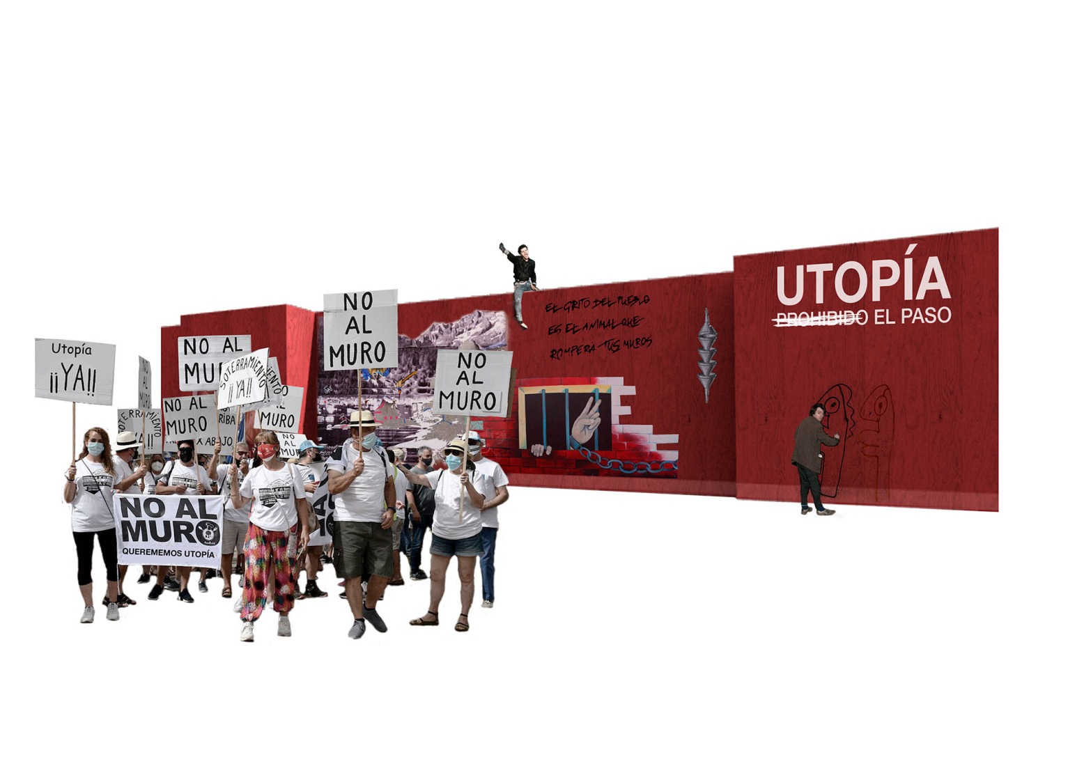 Rendering. "Utopia: No entry" by Sebastián Bayo Monjas.