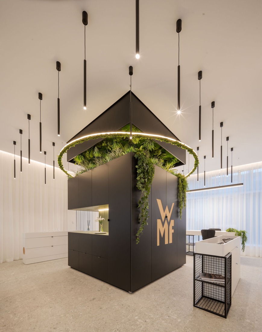 «WMF showroom» por Parck Studio, mención de honor en los APE Grupo Architecture Awards. Fotografía por Milos Martinovic.