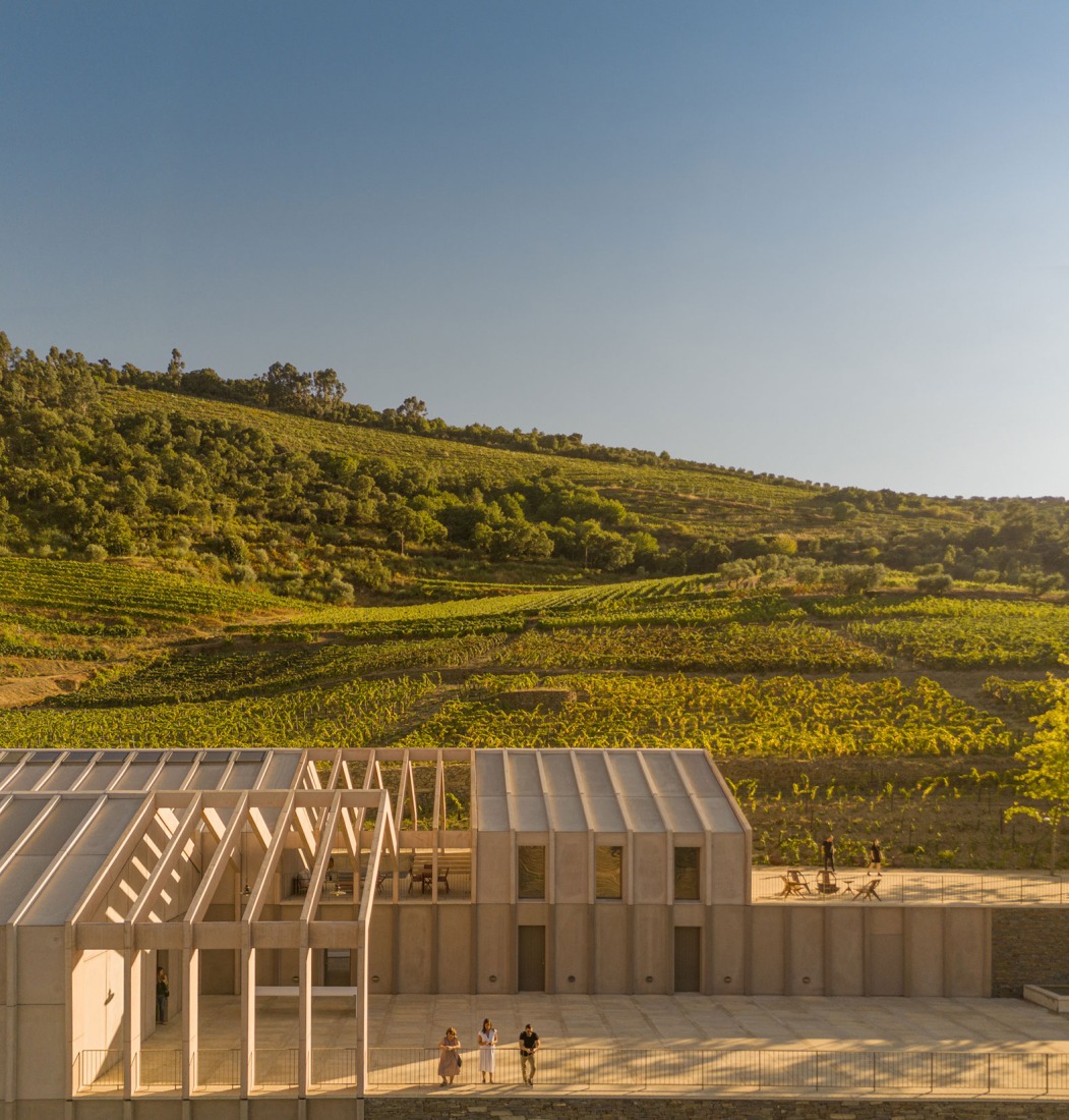 Wine Cellar of the Quinta de Adorigo by Atelier Sérgio Rebelo. Photograph by Fernando Guerra.