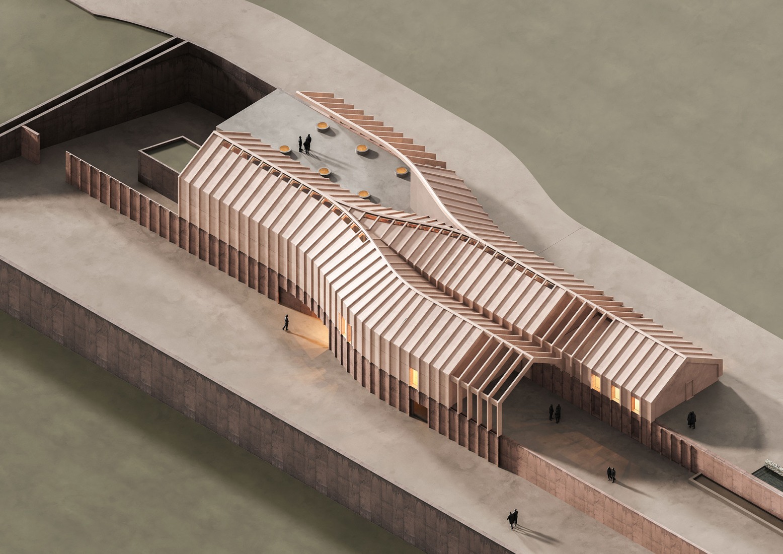 Model. Wine Cellar of the Quinta de Adorigo by Atelier Sérgio Rebelo. 