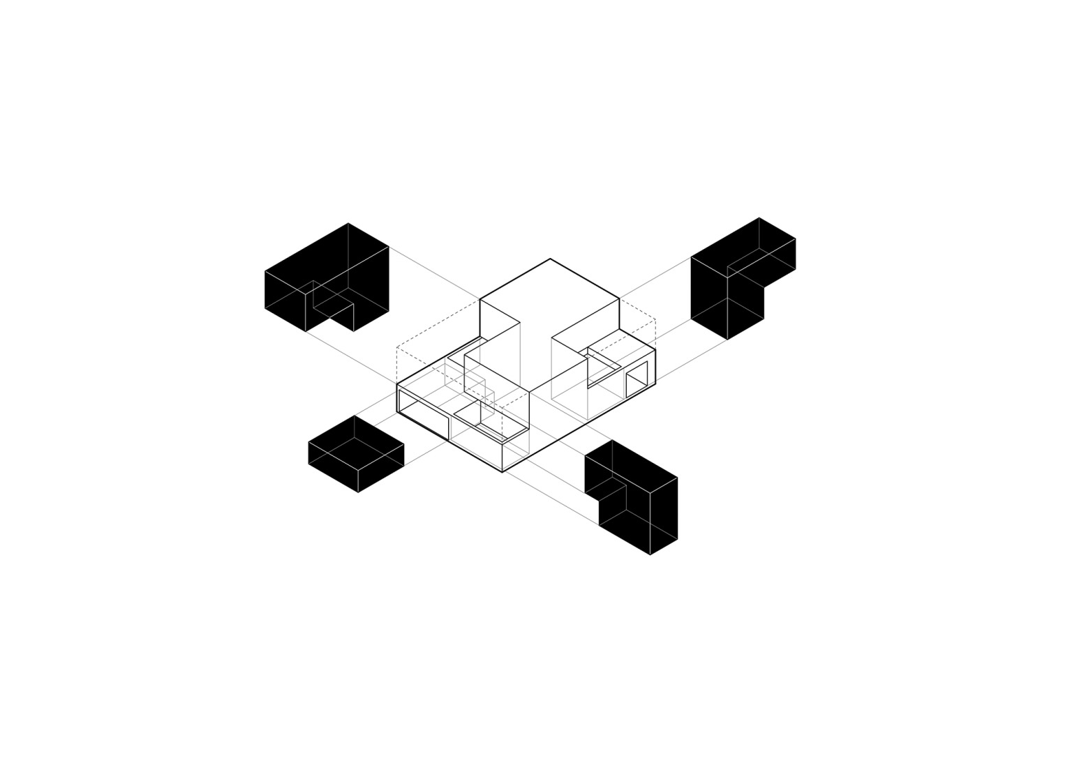 Subtraction scheme. Vida U119 House by BBOA.