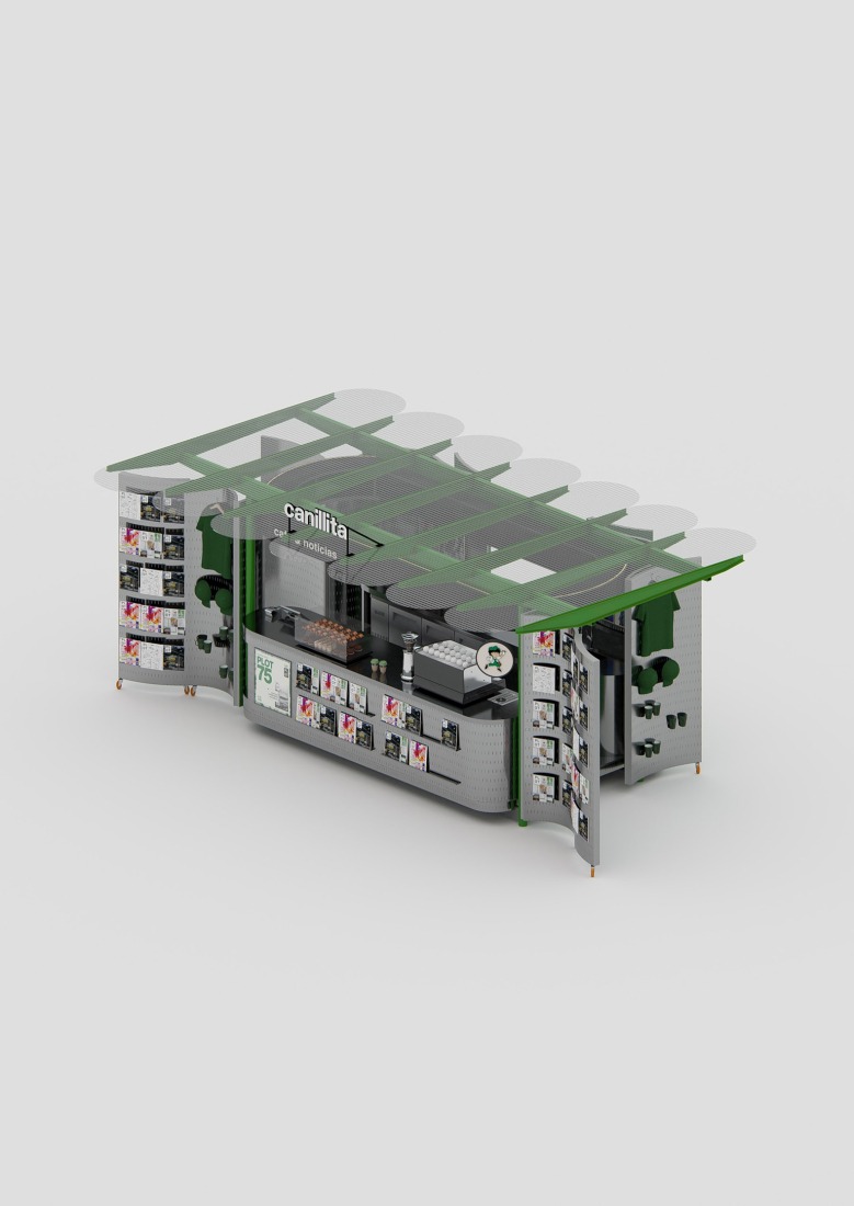 Artefacto 01- Axonometría. «Canillita» por Bioma.
