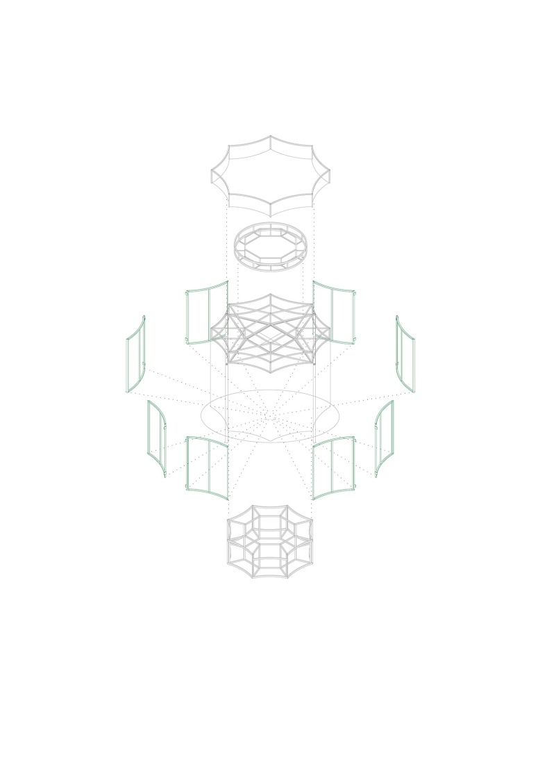 Artefacto 02- Despiece axonométrico. «Canillita» por Bioma.