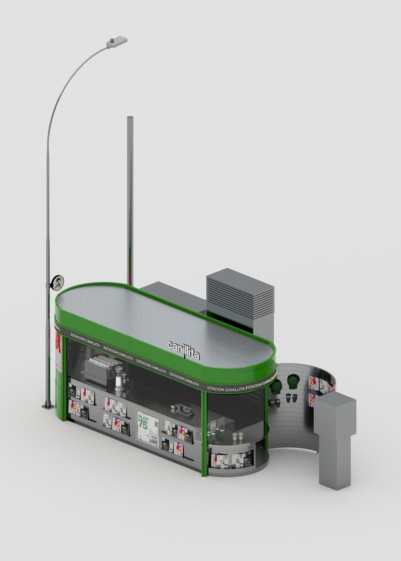 Artefacto 03- Axonometría. «Canillita» por Bioma.