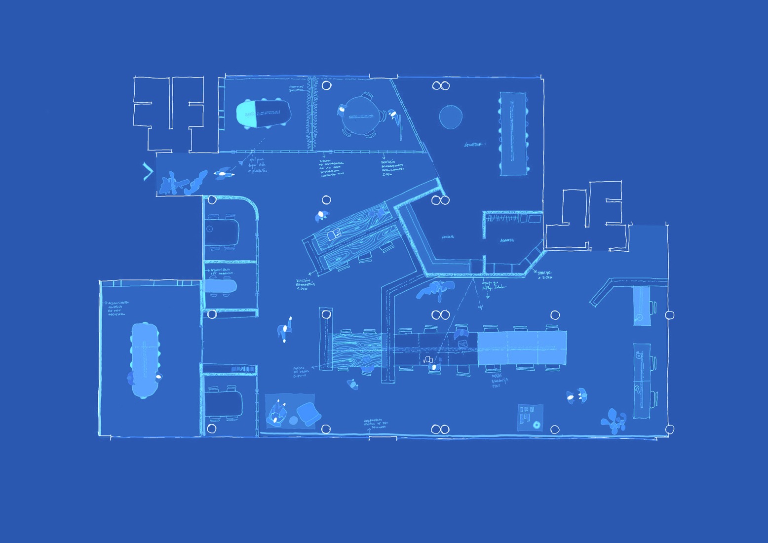 Plano de la intervención. Tini HQ por delaVegaCanolasso.