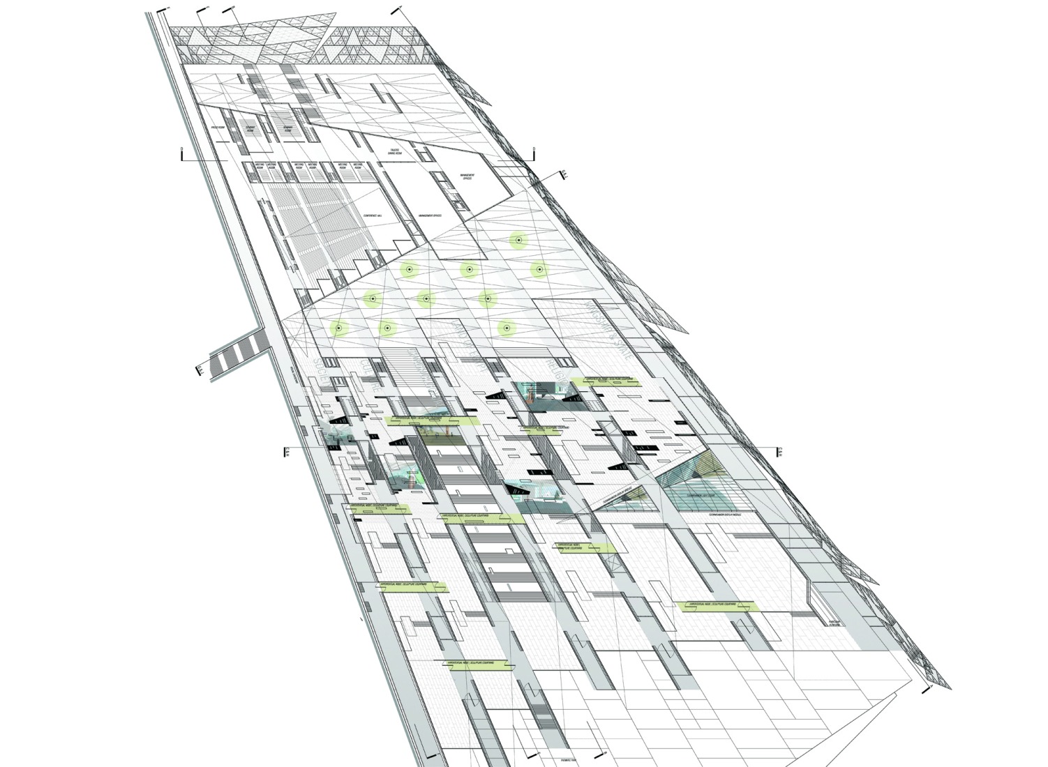 Boceto. Gran Museo Egipcio por Heneghan Peng Architects.