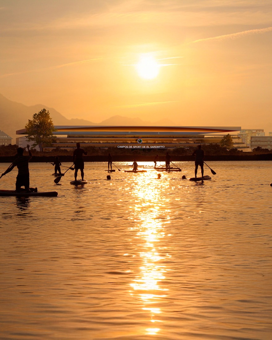 Nuevo Sardinero por IDOM. Visualización cortesía de IDOM.