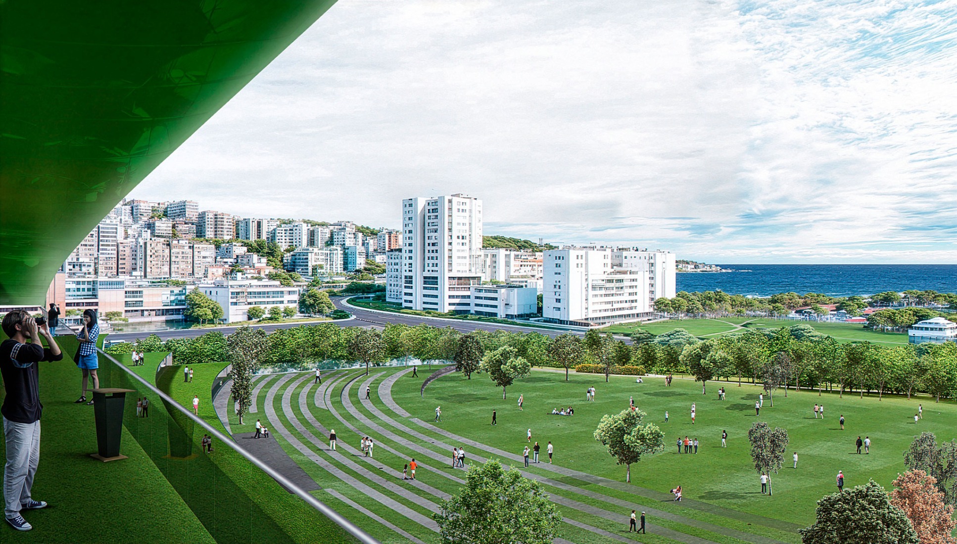 Nuevo Sardinero por IDOM. Visualización cortesía de IDOM.