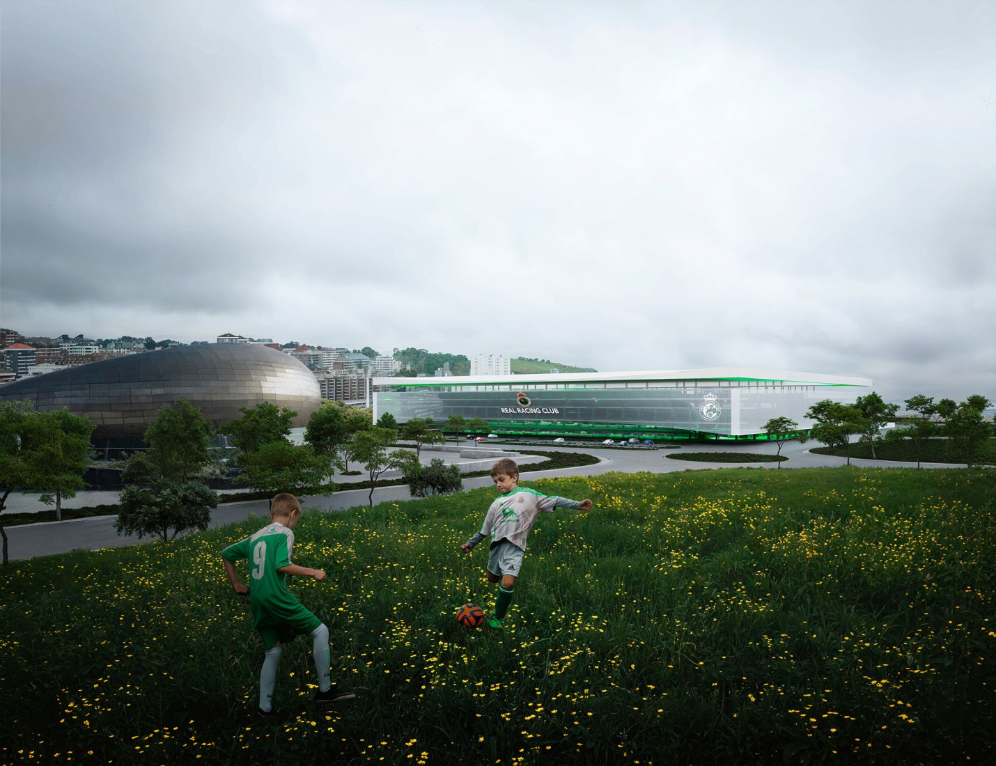 Nuevo Sardinero por IDOM. Visualización cortesía de IDOM.