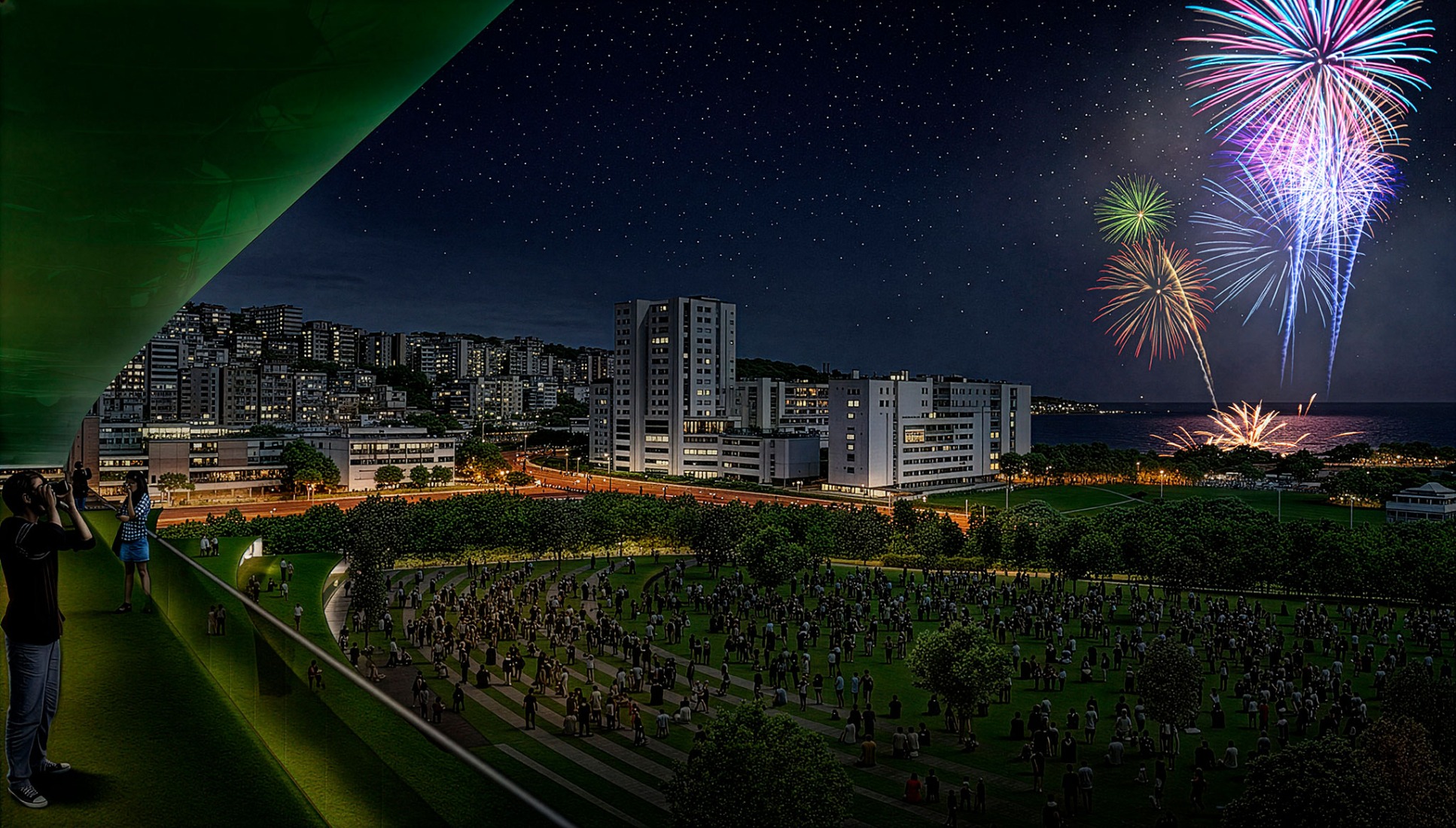 Nuevo Sardinero por IDOM. Visualización cortesía de IDOM.