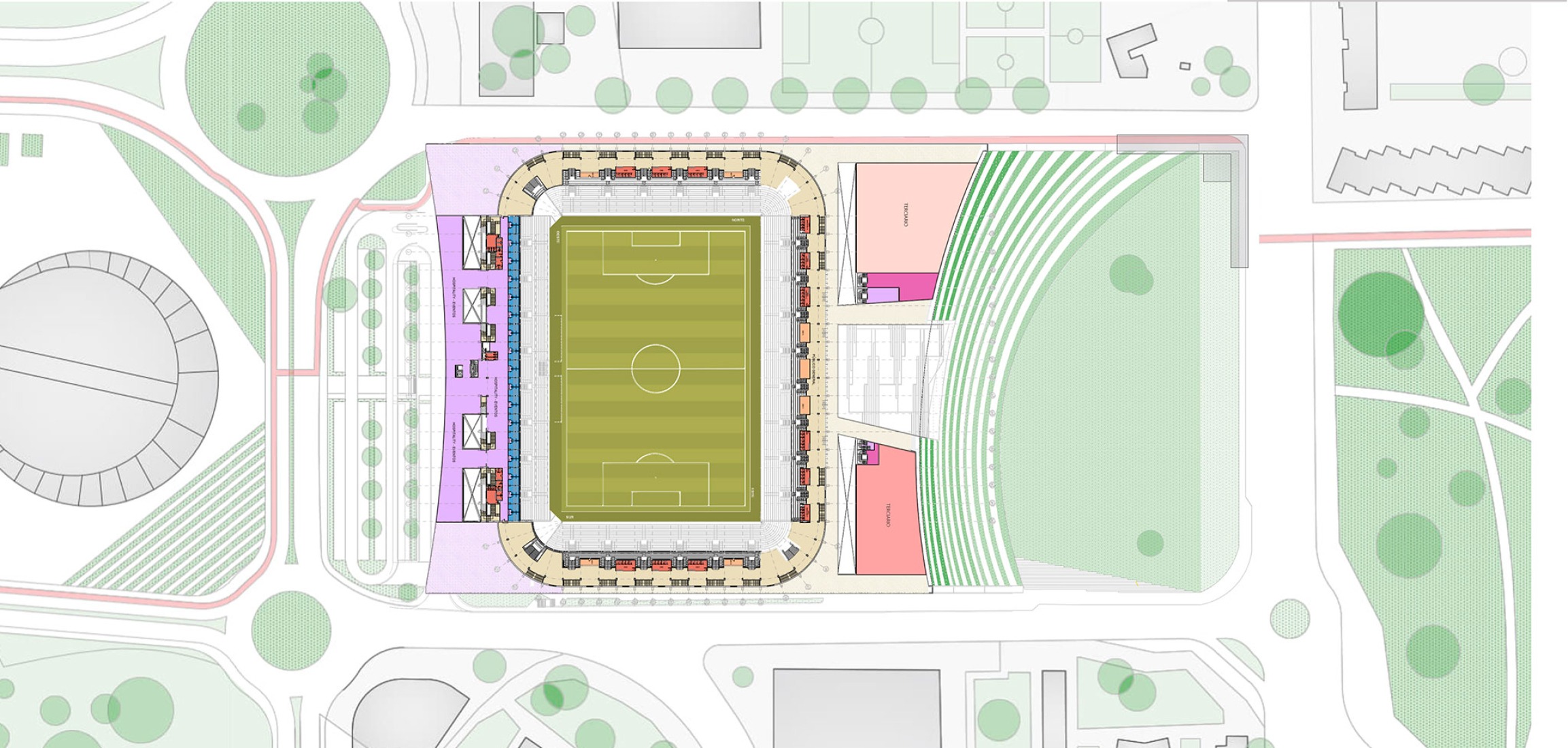 Plano de primera planta. Nuevo Sardinero por IDOM. 