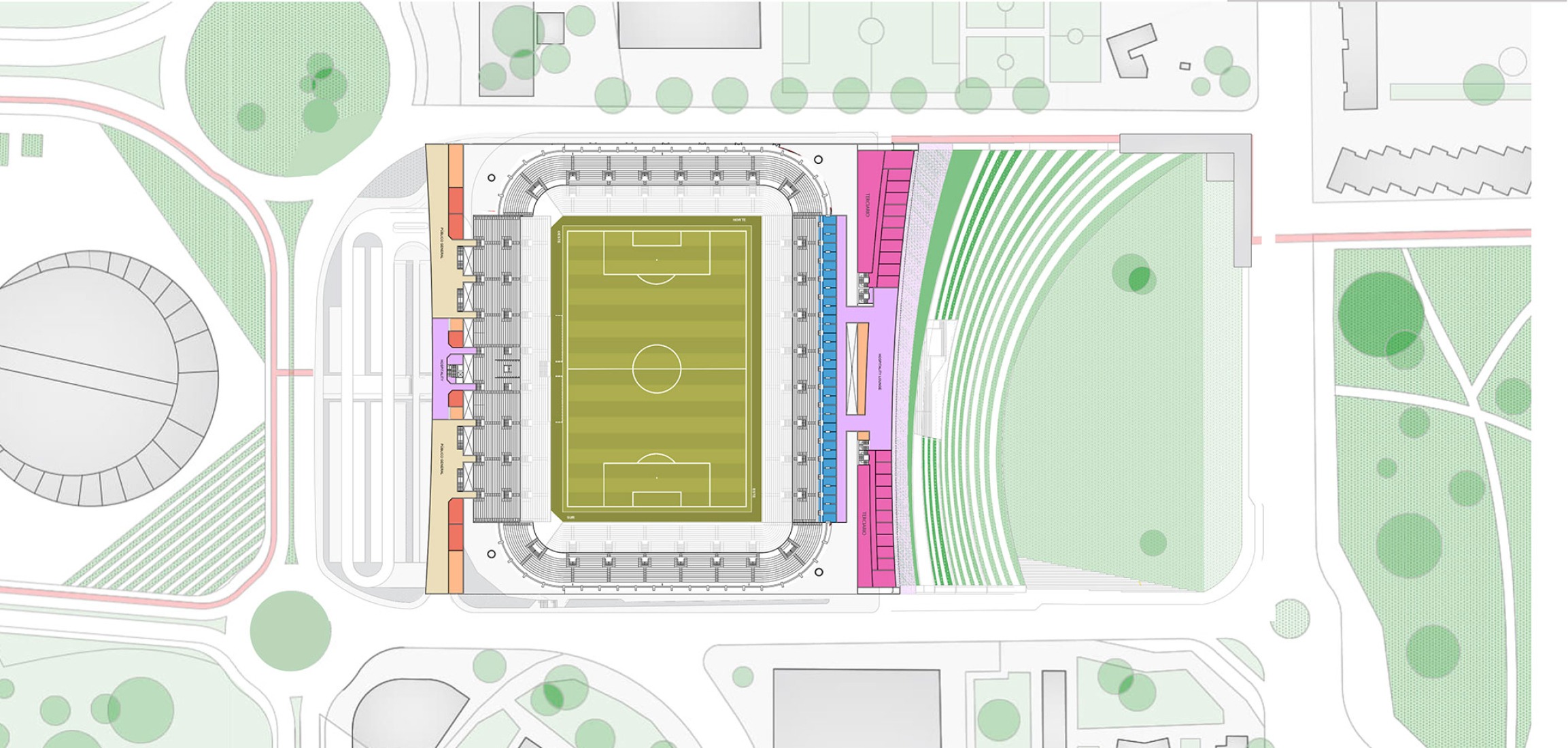Plano de tercera planta. Nuevo Sardinero por IDOM. 