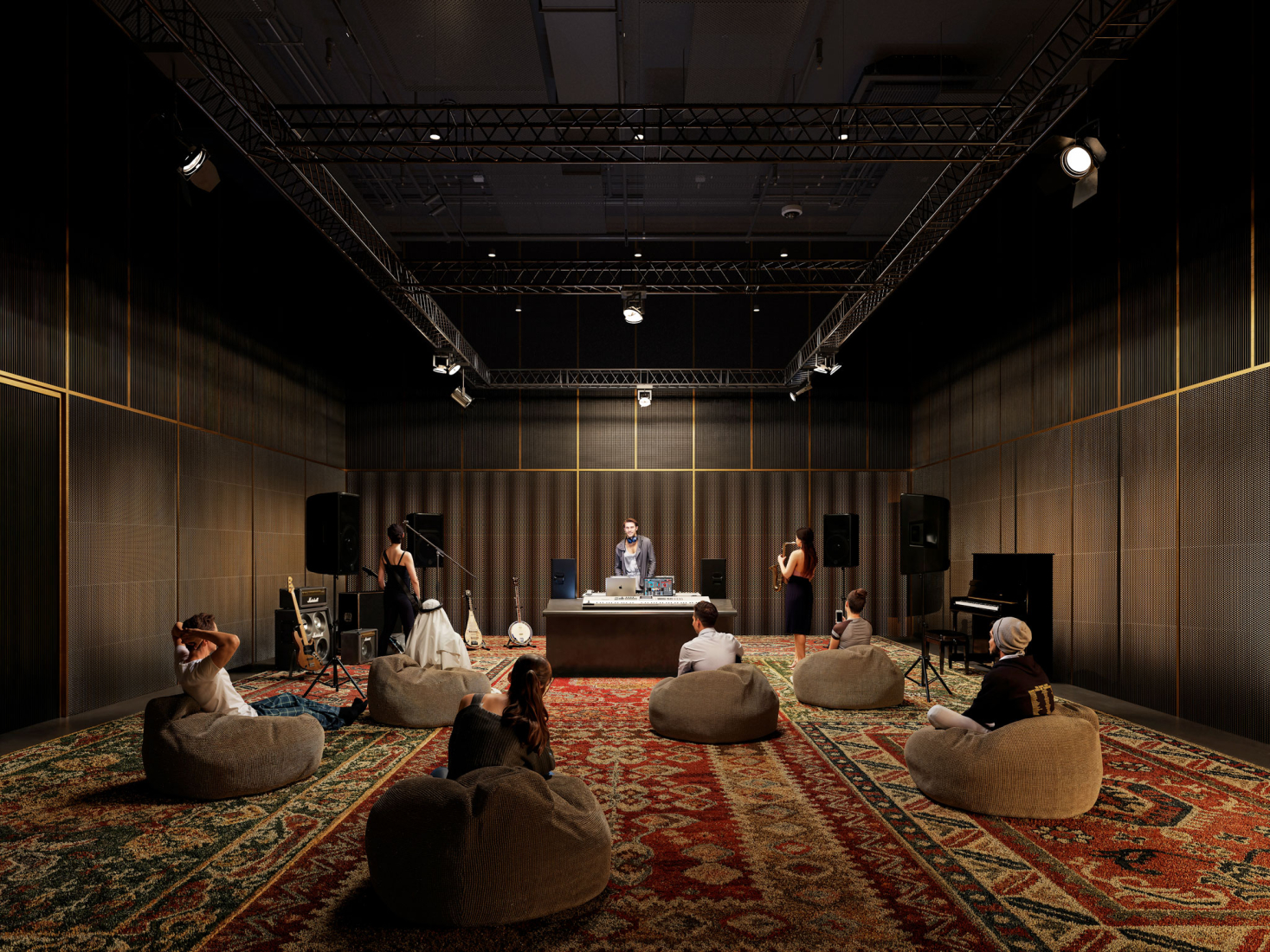 Visualización de Mathaf: Ampliación del campus del Museo Árabe de Arte Moderno por Lina Ghotmeh — Arquitectura.