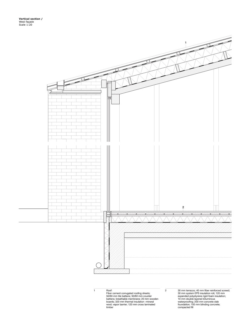 Detail. House under the poplars by OFIS arhitekti.