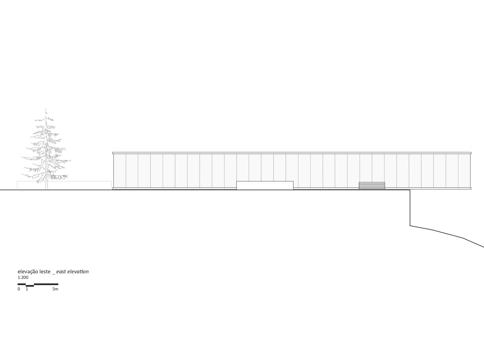 Alzado este. Casa Flag por studio mk27. 