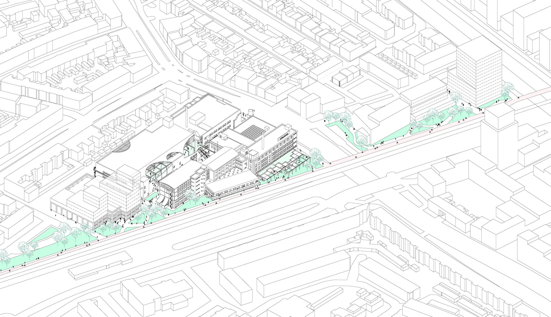 Plano de situación. «Niemeyer» por Studioninedots.