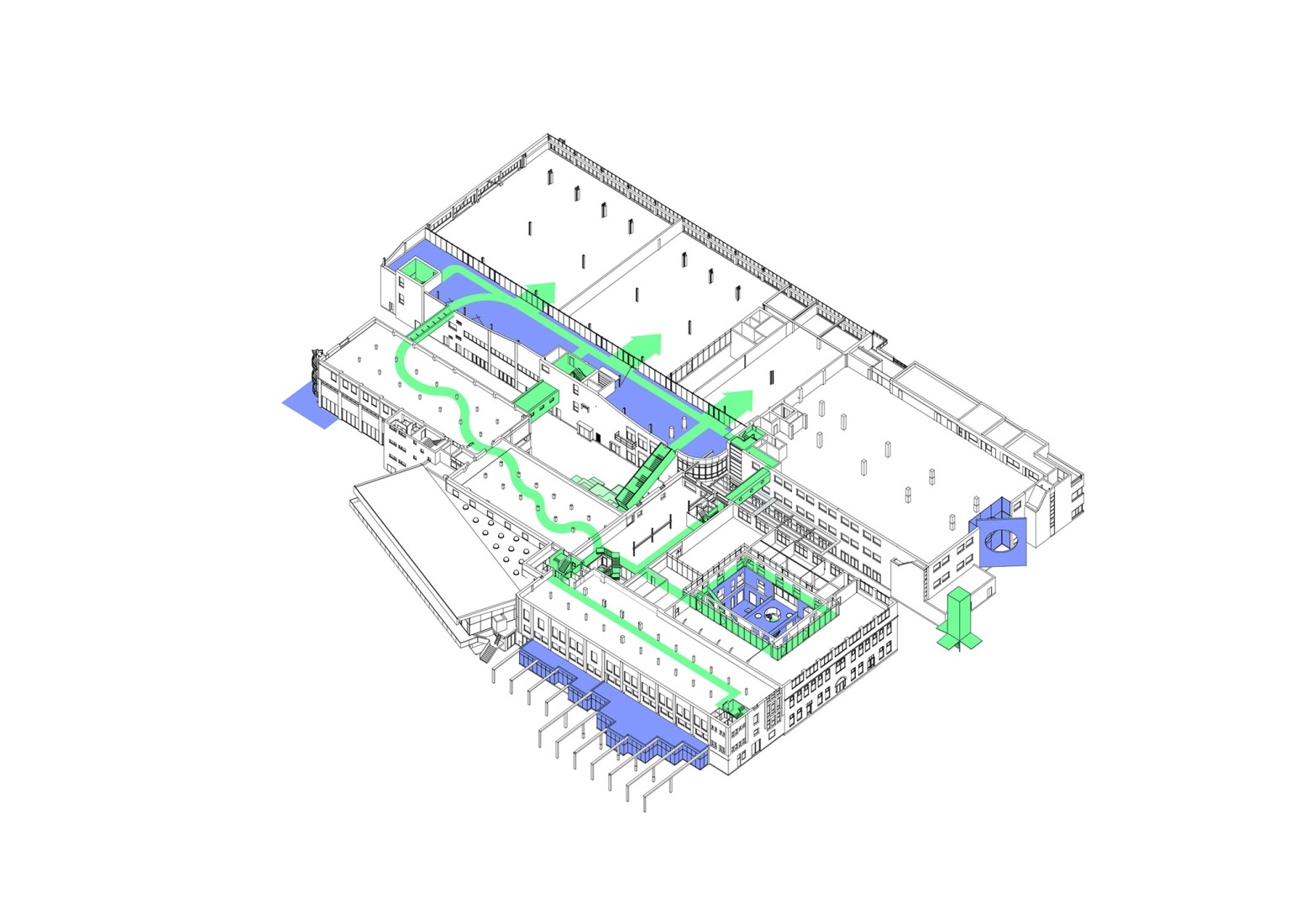 Axonométrica. «Niemeyer» por Studioninedots.