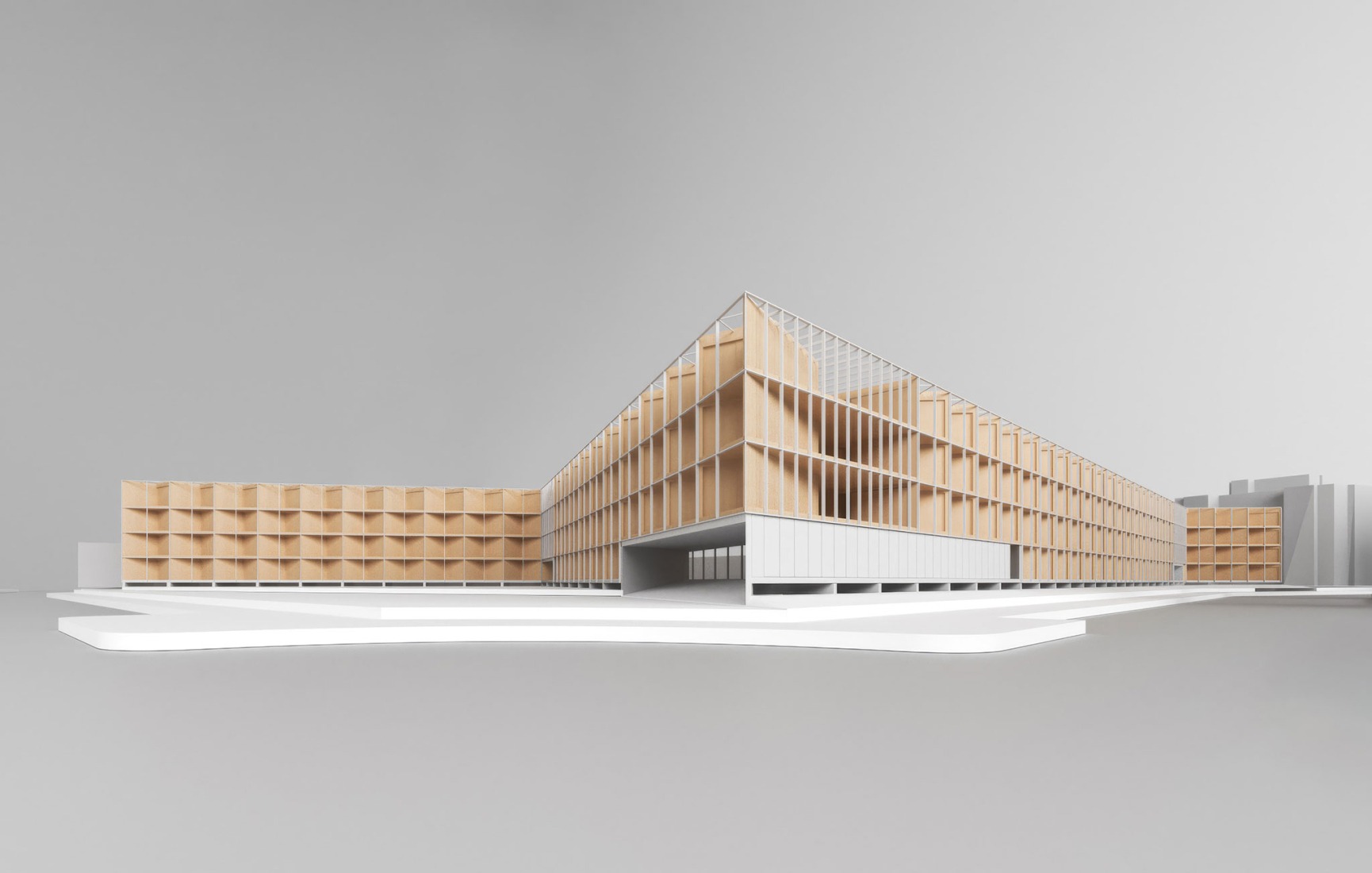 Model. 80 Collaborative Housing Units by Ignacio Olite, Koldo Fdez. Gaztelu y MADE.V.