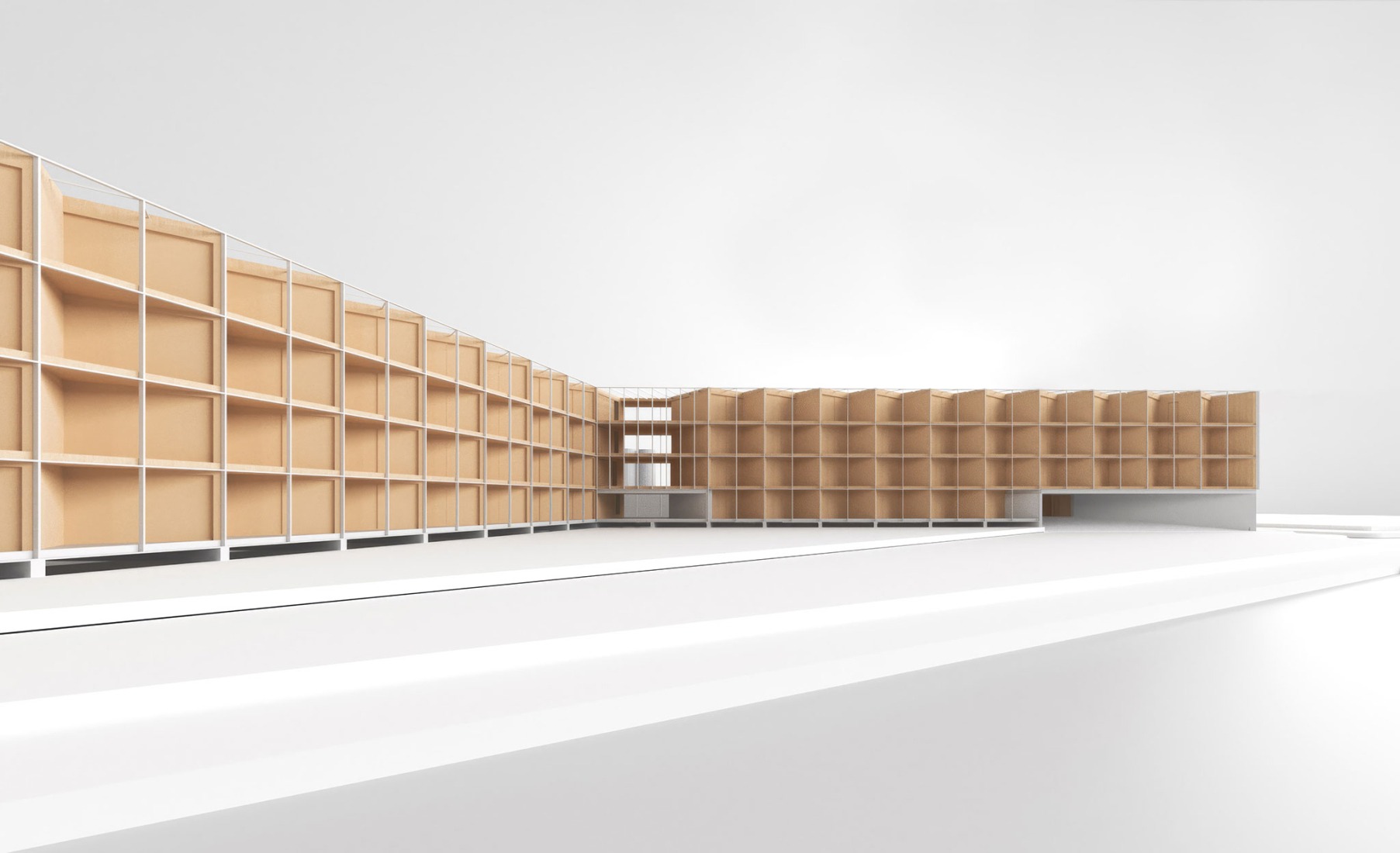Model. 80 Collaborative Housing Units by Ignacio Olite, Koldo Fdez. Gaztelu y MADE.V.
