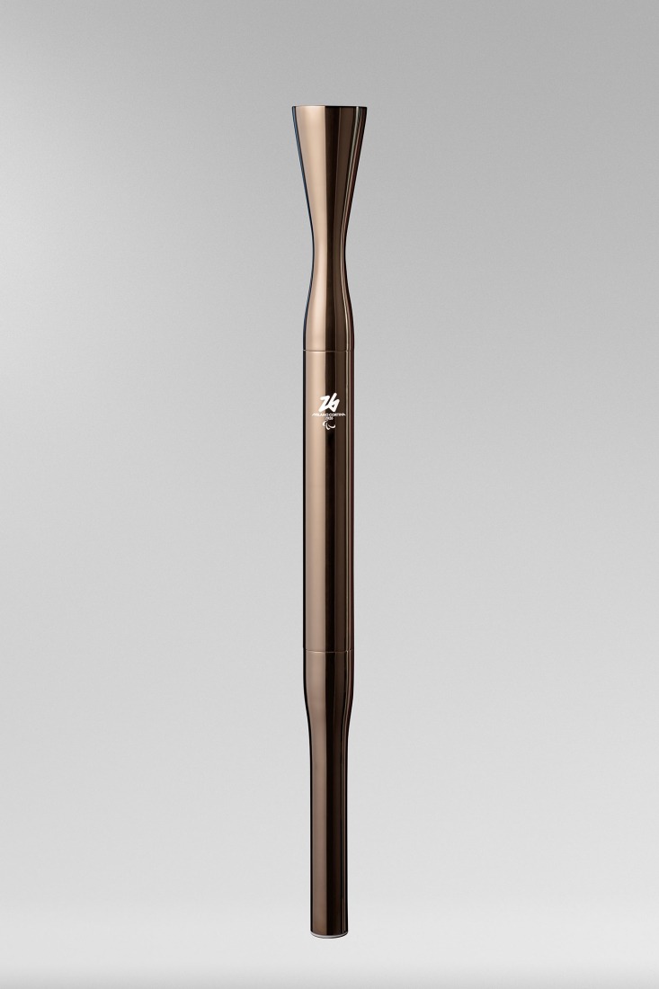 Olympic Torch for Milano Cortina 2026 by CRA. Photograph courtesy of CRA.