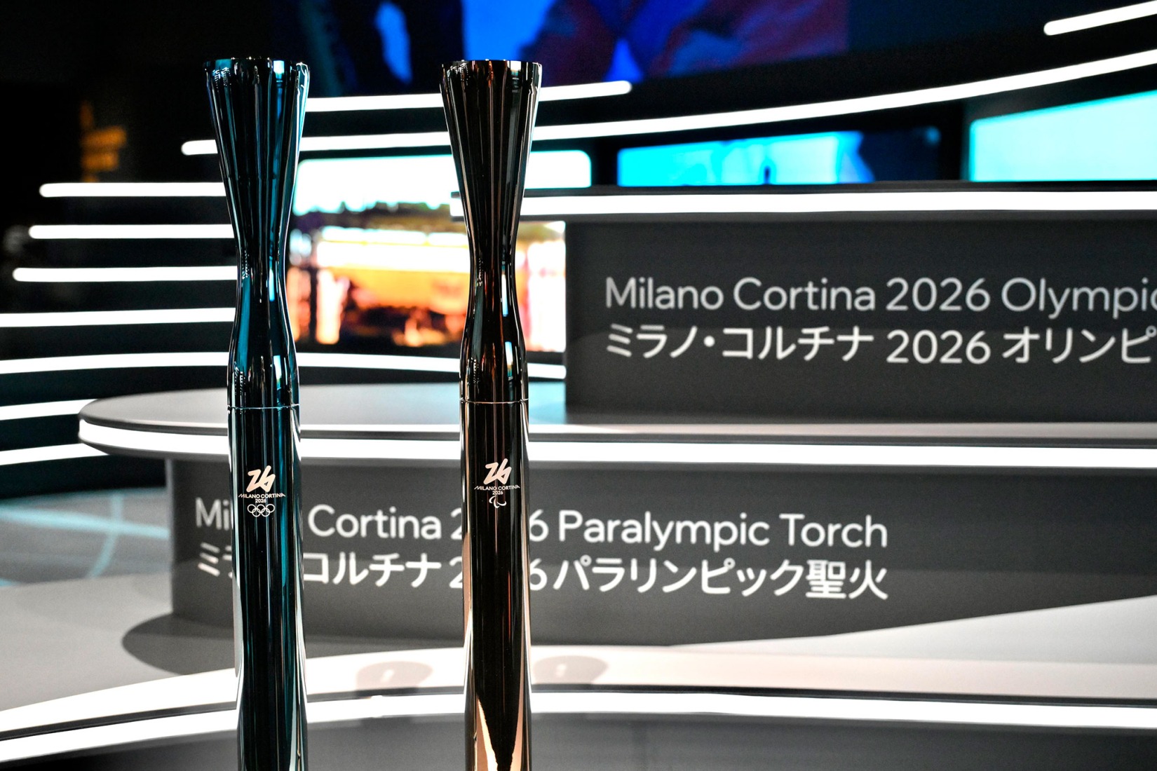 Olympic Torch for Milano Cortina 2026 by CRA. Photograph courtesy of CRA.