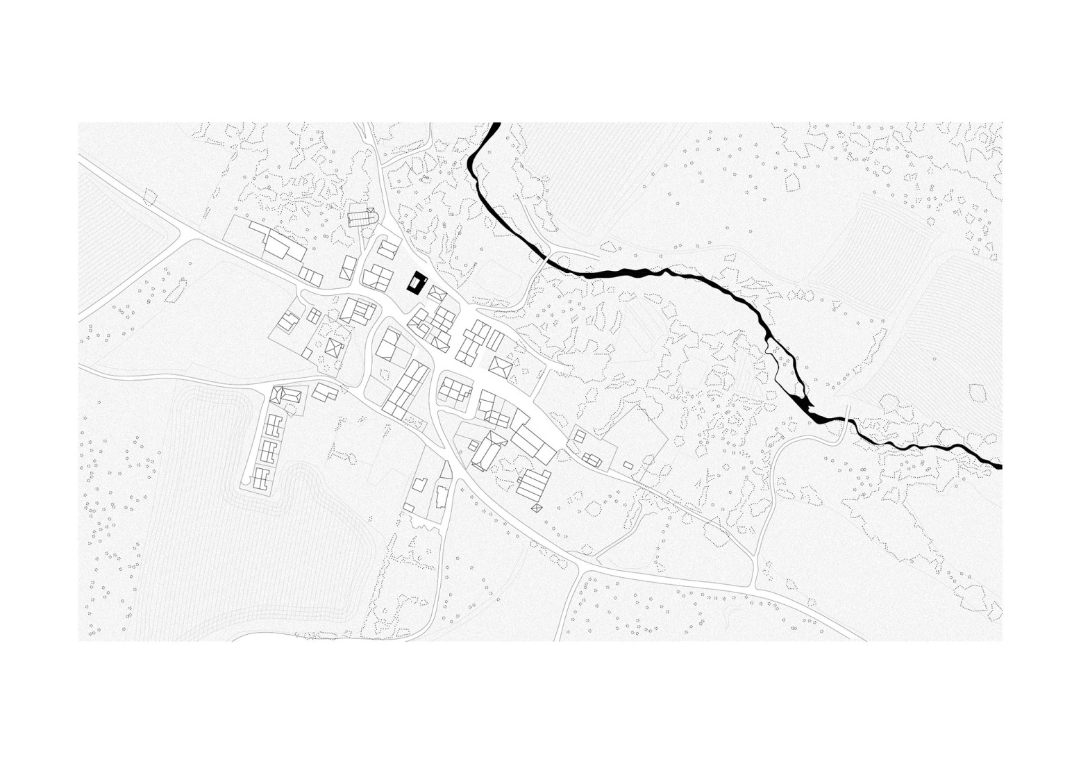 Site plan. Emptied House by estudio veintidós.