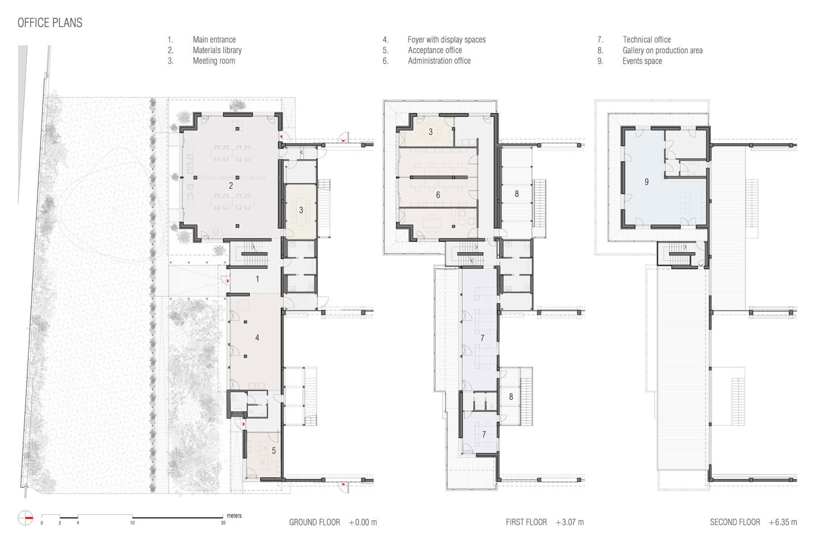 Planos oficinas. Renovación industrial para Dante Negro.