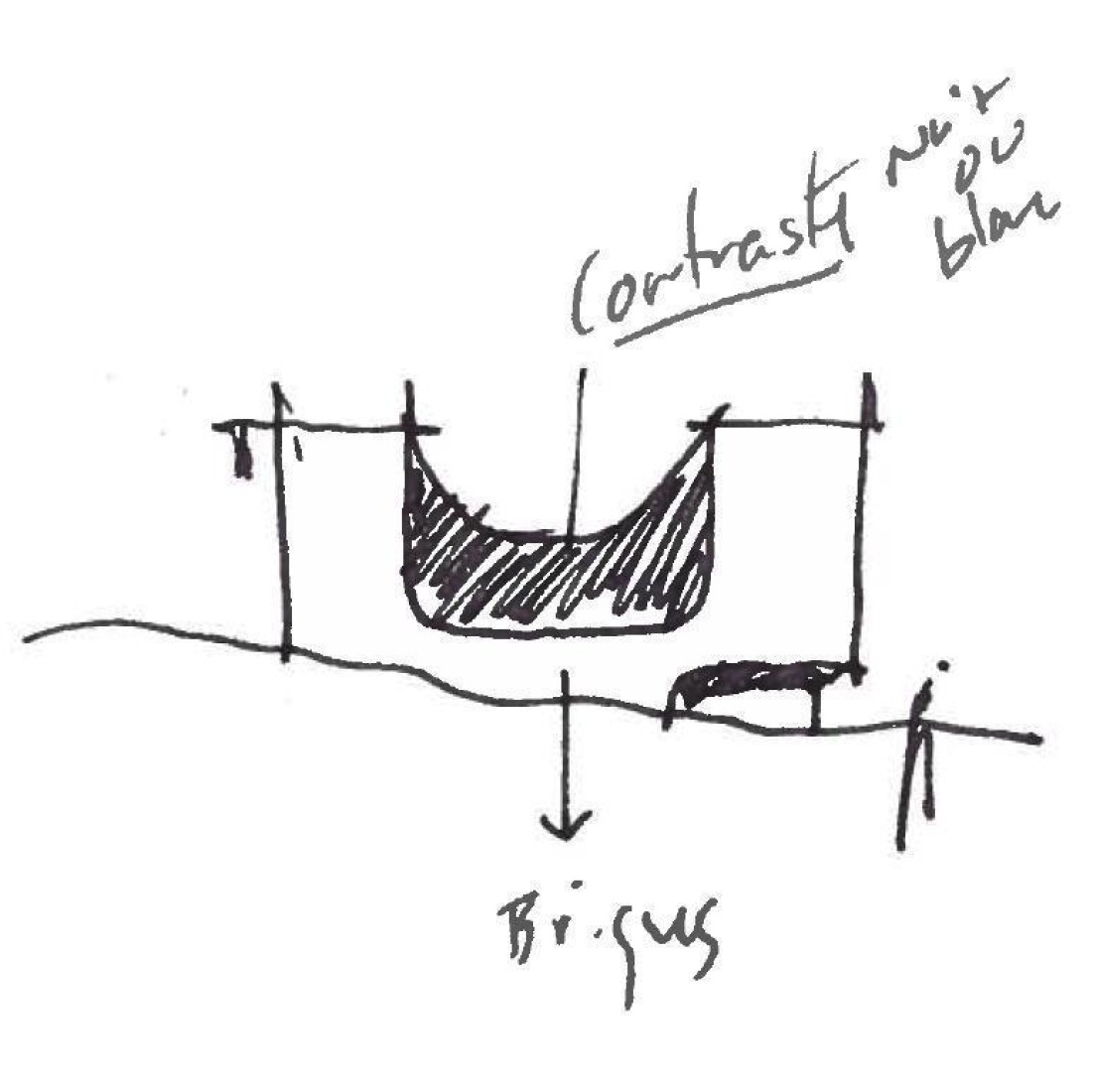 Croquis. Mellem Les Trembles by ACDF architecture. 