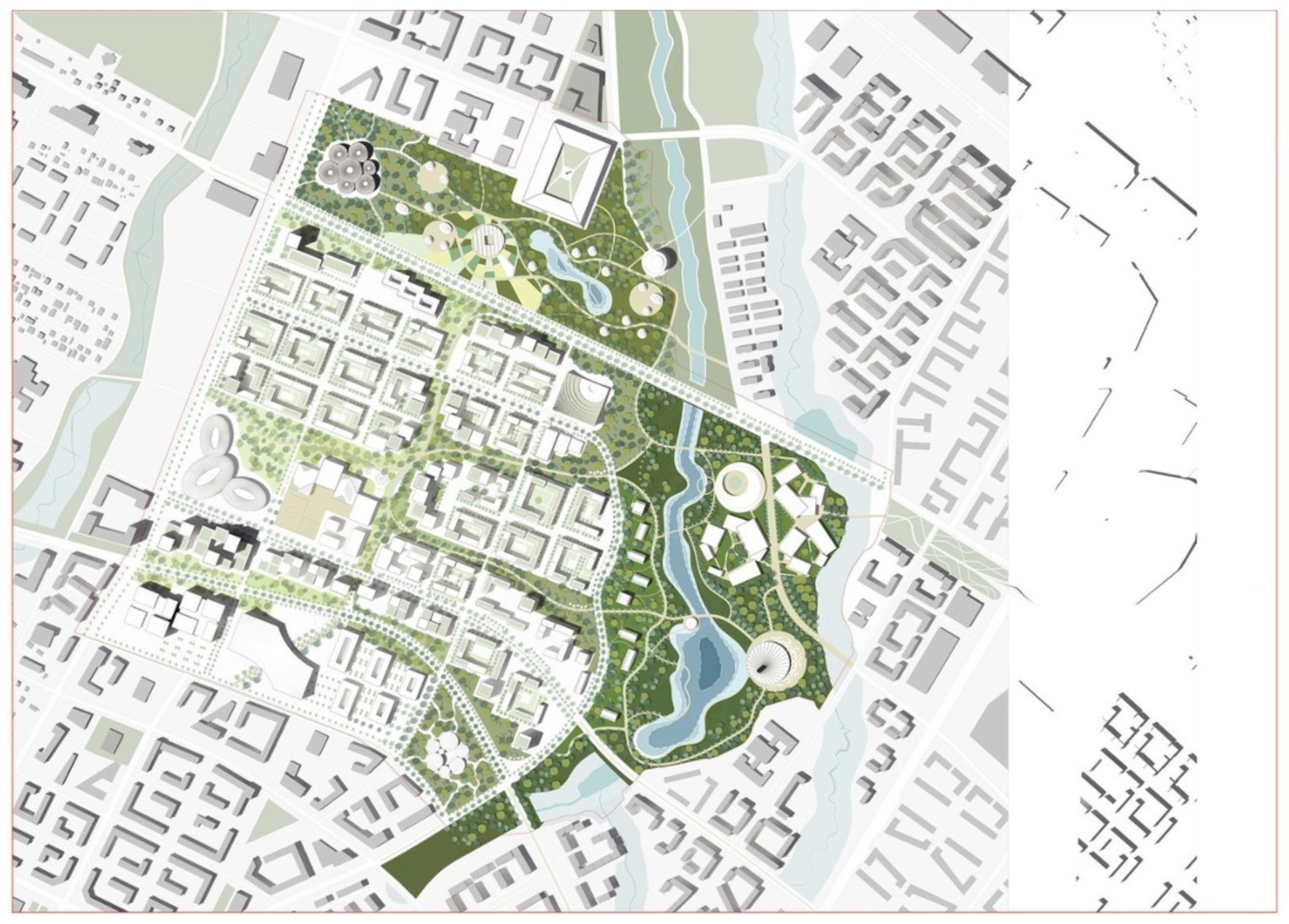 Almaty Eastern Gate Polycenter District by Studio Farris Architects.