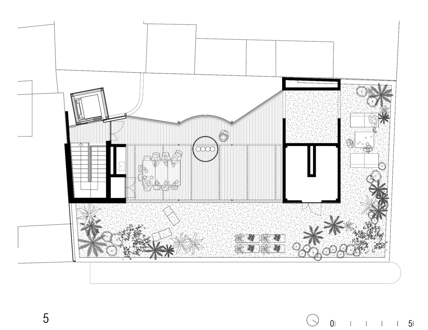 Plano de quinta planta. «La Morada» por Lacol.