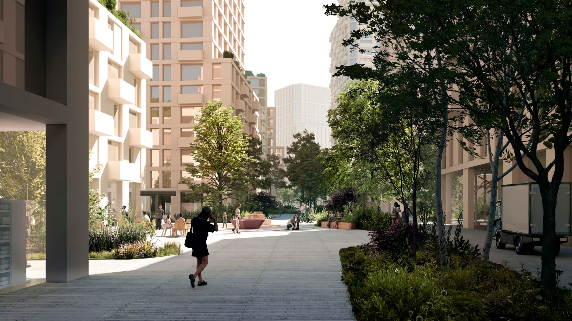 Rendering. The Waterkant by EFFEKT, OMA and LOLA.