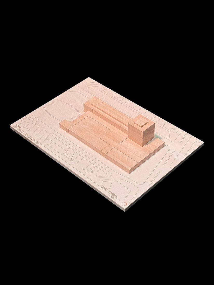 Maqueta. Centro Comercial Montparnasse y Torre CIT por Renzo Piano Building Workshop.