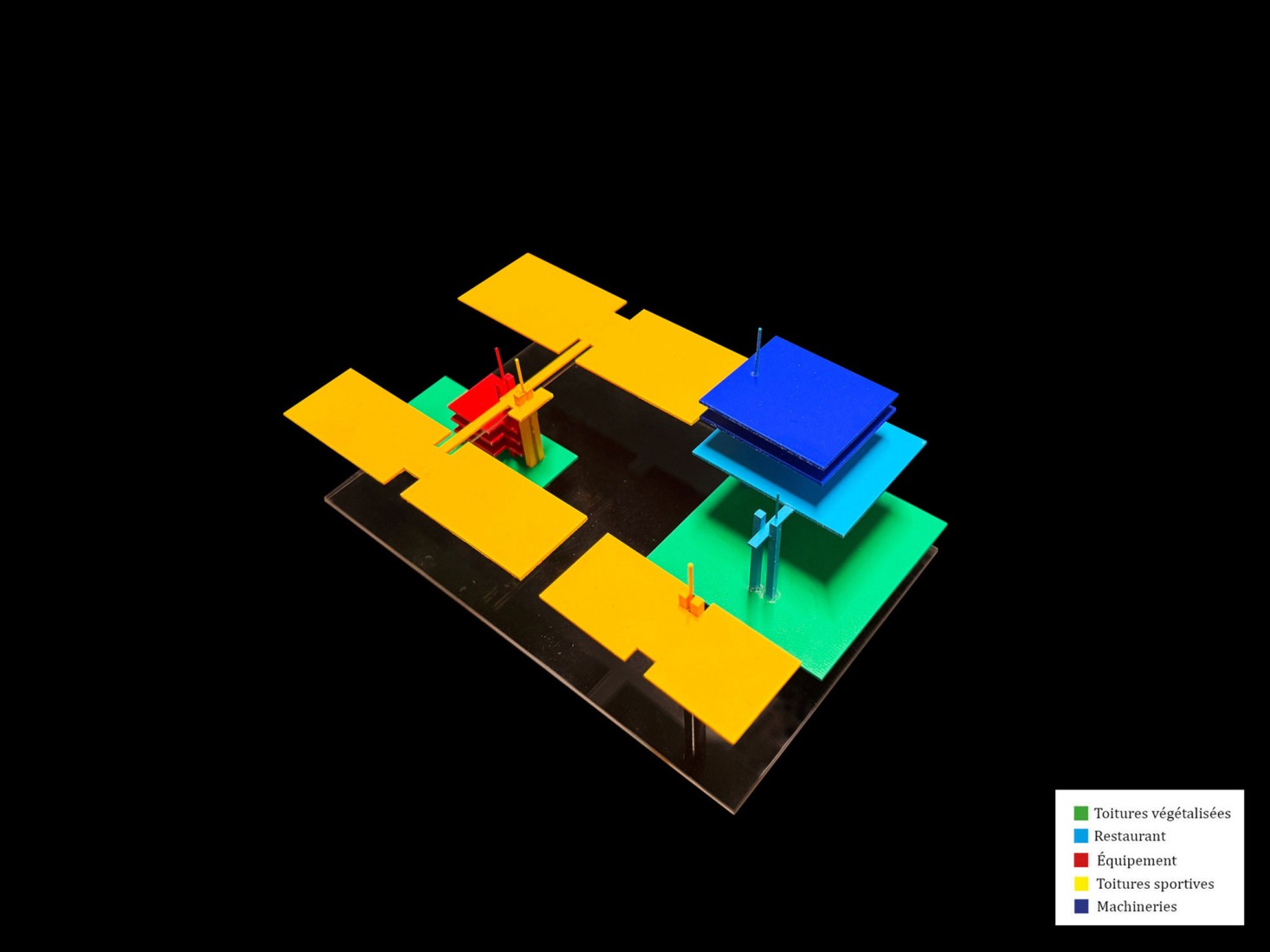 Maqueta. Centro Comercial Montparnasse y Torre CIT por Renzo Piano Building Workshop.