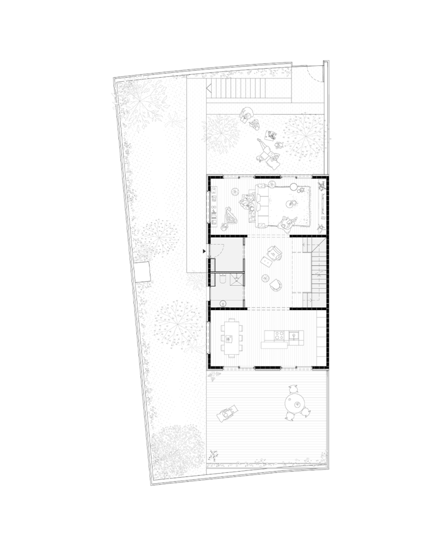 Ground floor plan. Tiana Hills by Sau taller d'Arquitectura.