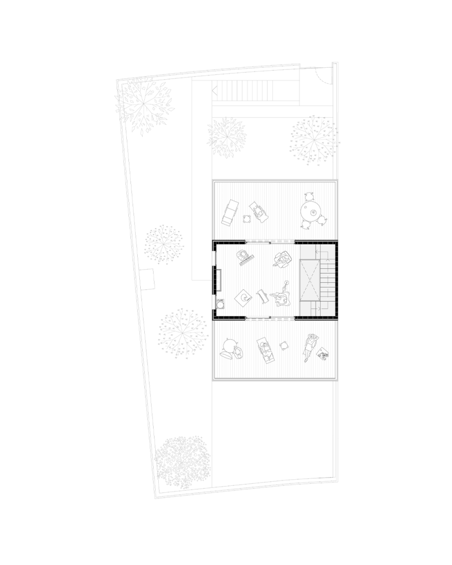 Second floor plan. Tiana Hills by Sau taller d'Arquitectura.