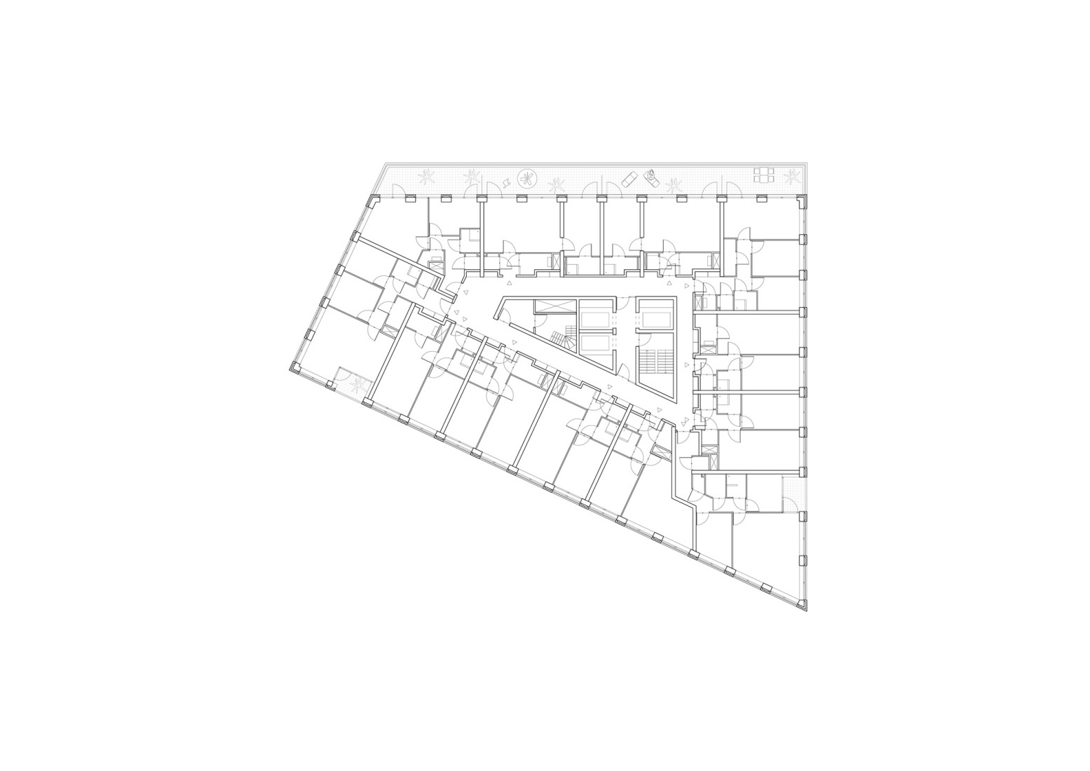 Seventh floor plan. "Octavia Hill" by Studioninedots.