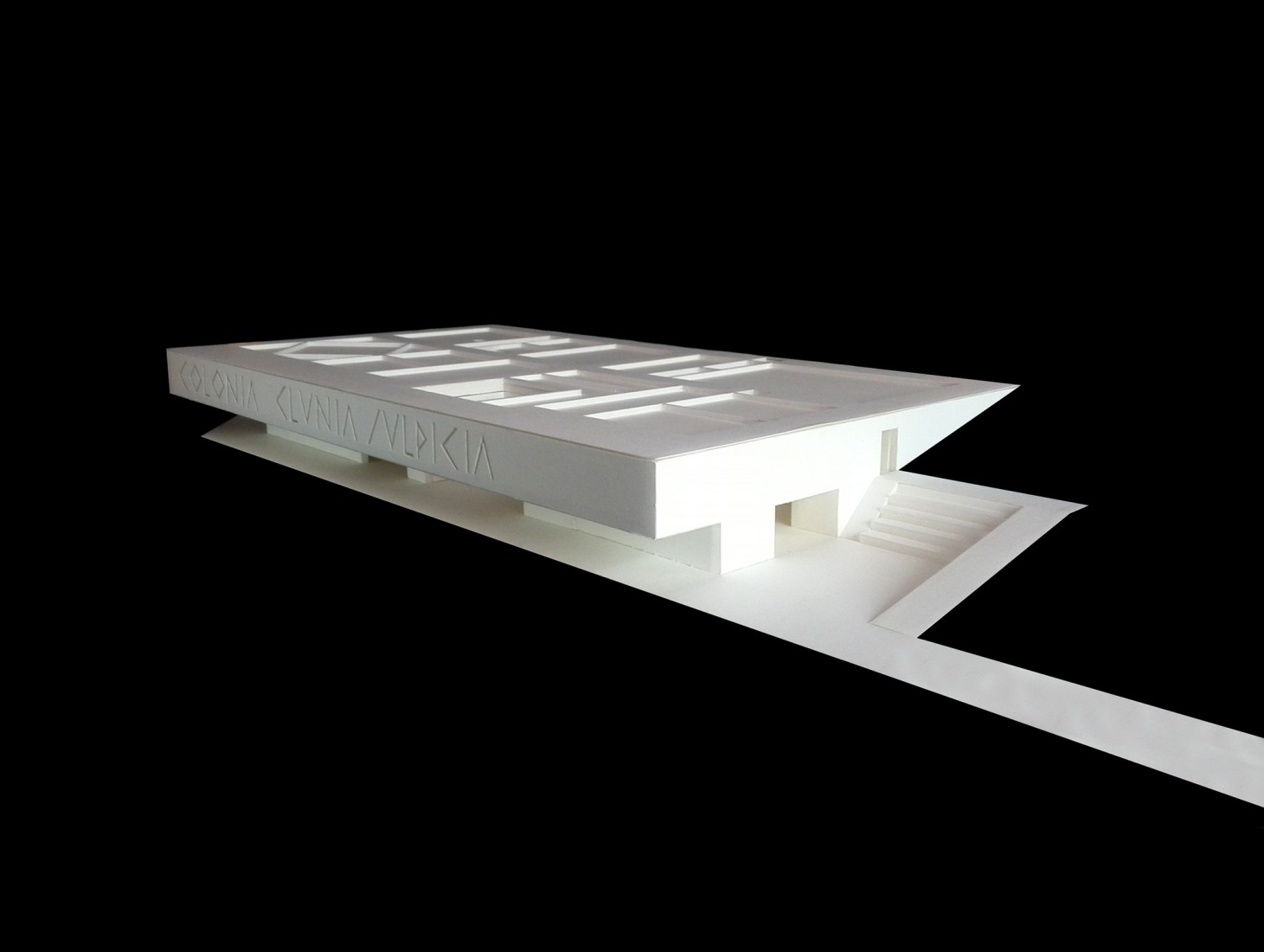 Maqueta. Centro de Recepción de Visitantes de Colonia Clunia Sulpicia por Tejedor Linares Arquitectos.