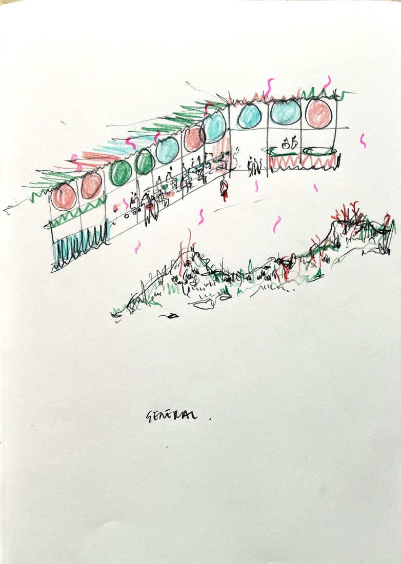 Sketch. "Flora Alpina" by BUREAU.