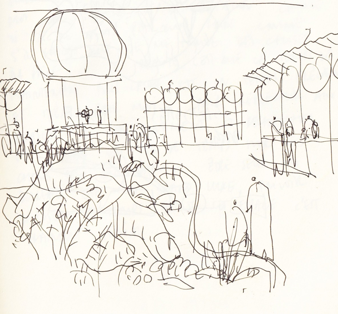 Sketch. "Flora Alpina" by BUREAU.