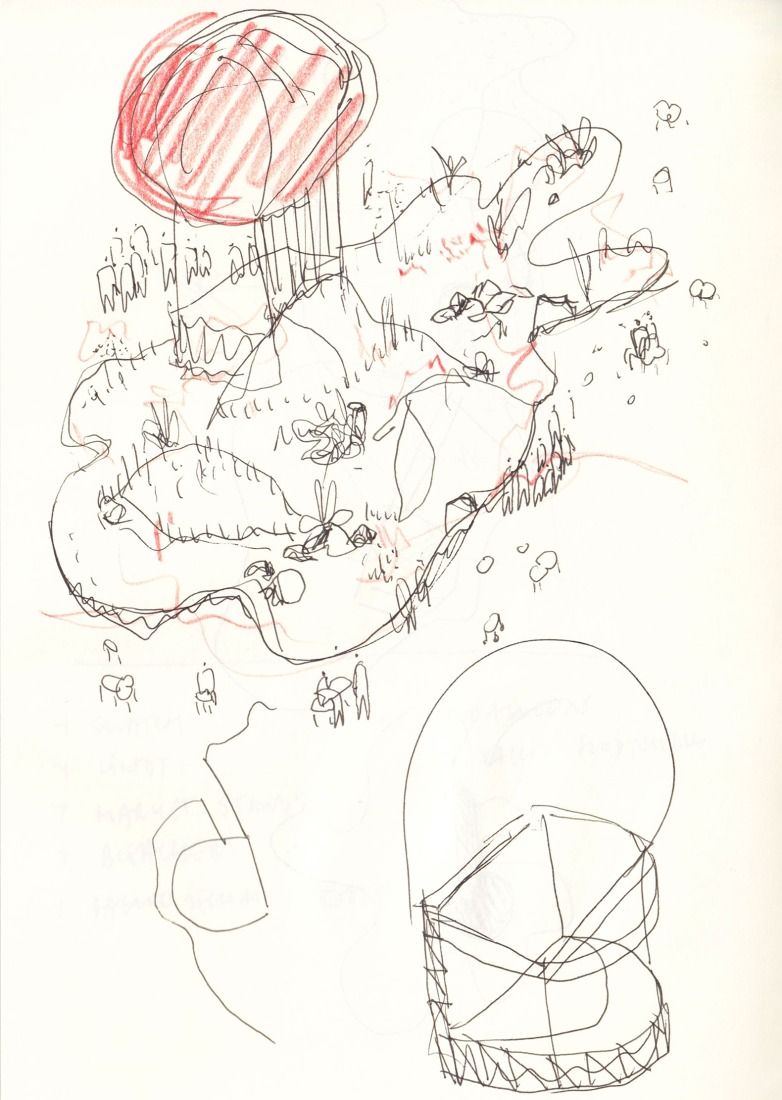 Sketch. "Flora Alpina" by BUREAU.