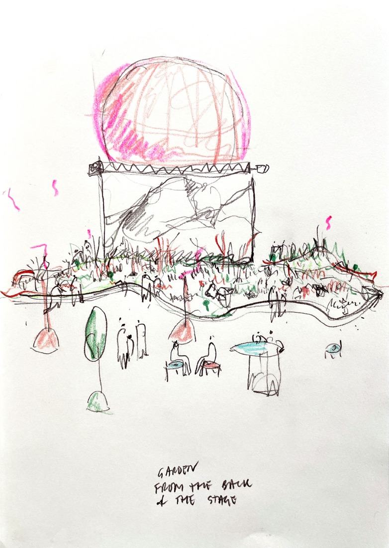 Sketch. "Flora Alpina" by BUREAU.