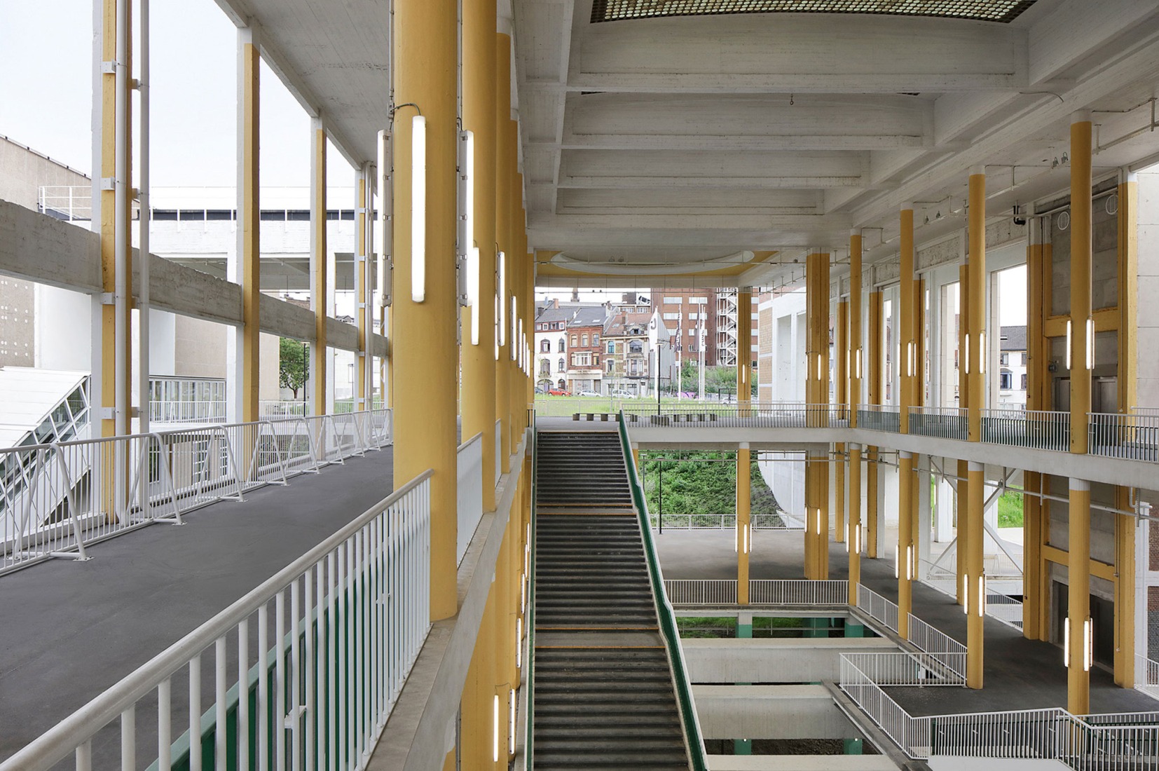 Charleroi Palais des Expositions by architecten jan de vylder inge vinck and AgwA. Photograph by Filip Dujardin.