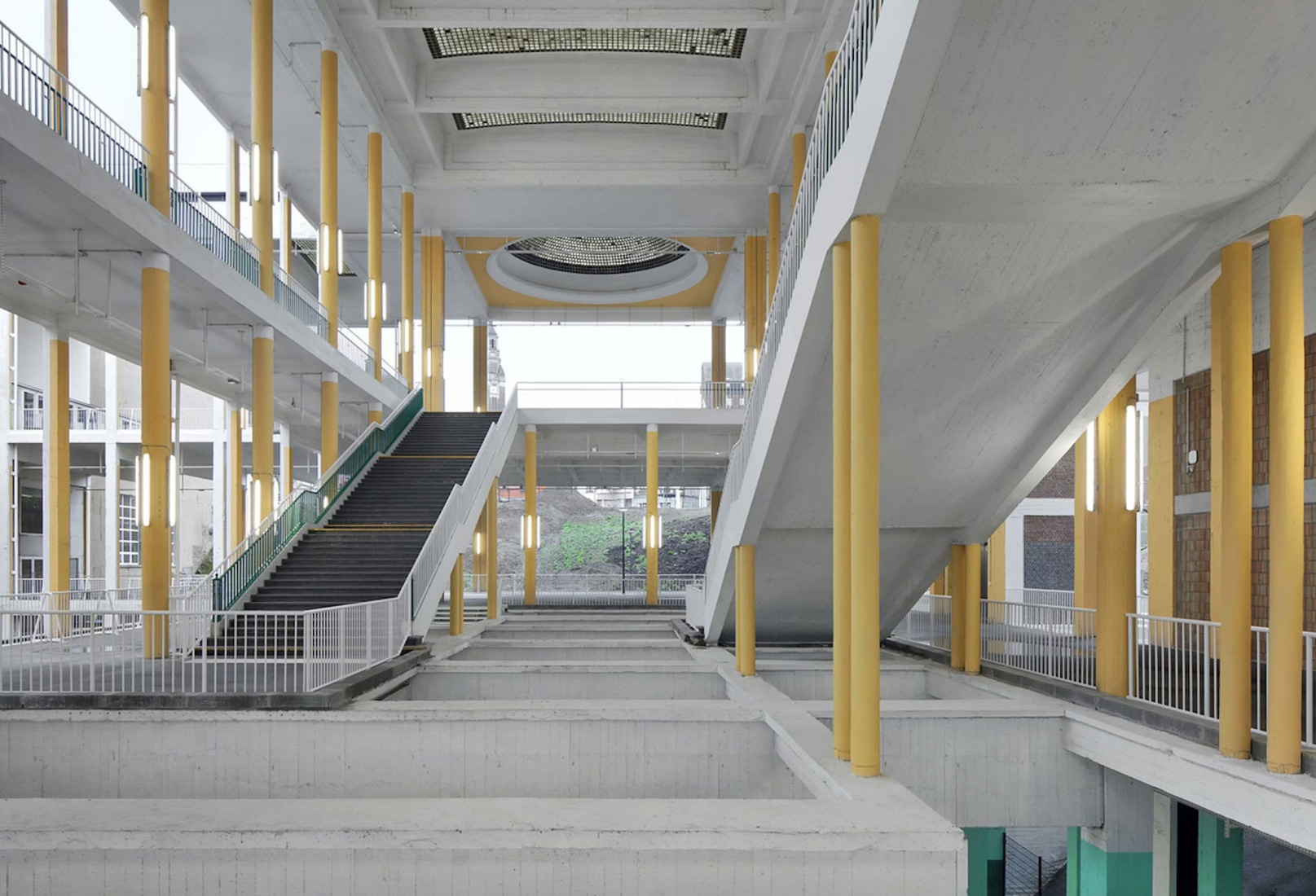 Charleroi Palais des Expositions by architecten jan de vylder inge vinck and AgwA. Photograph by Filip Dujardin.