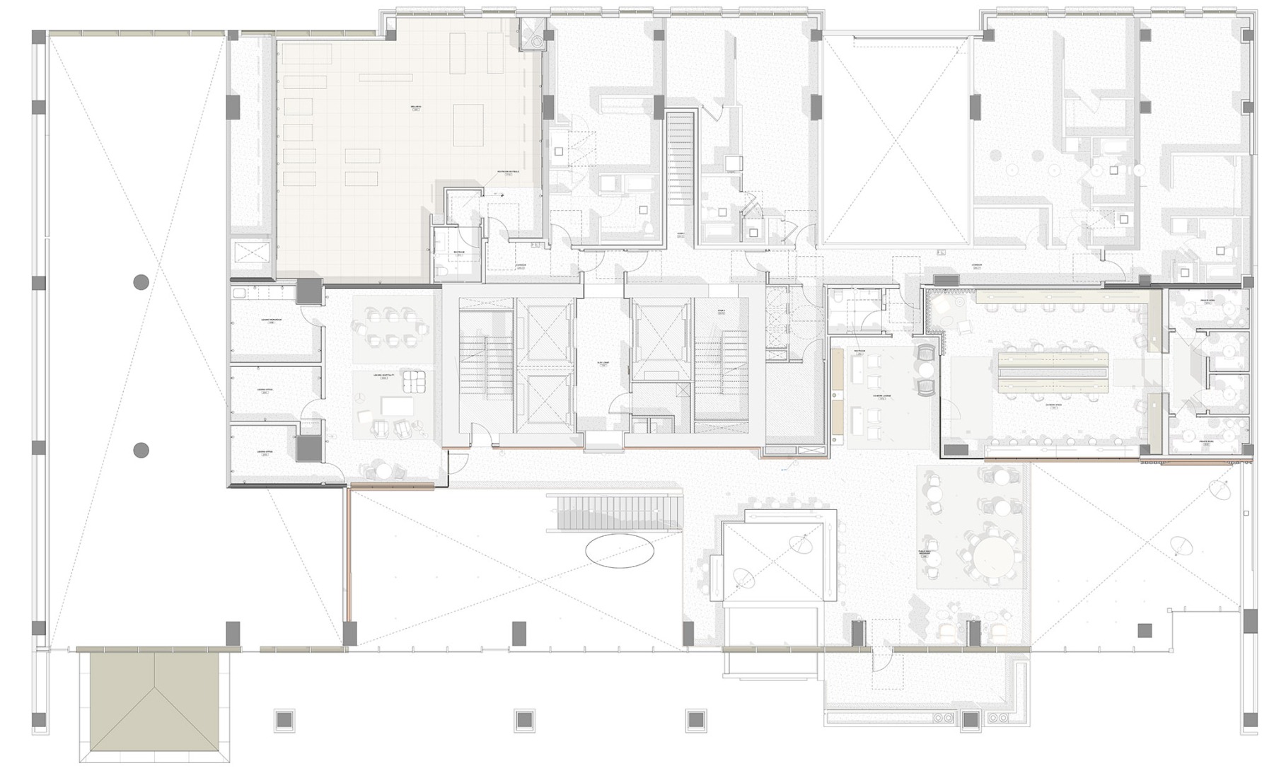 Plano de segunda planta. «Kaye» por Grzywinski+Pons.