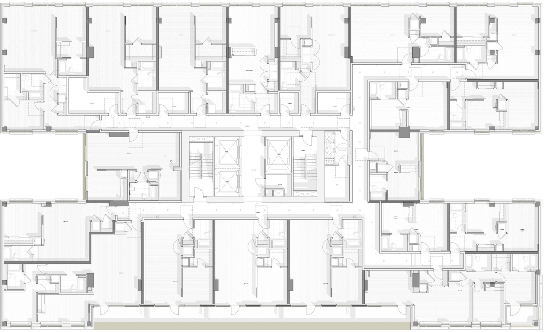 Plano de quinta planta. «Kaye» por Grzywinski+Pons.