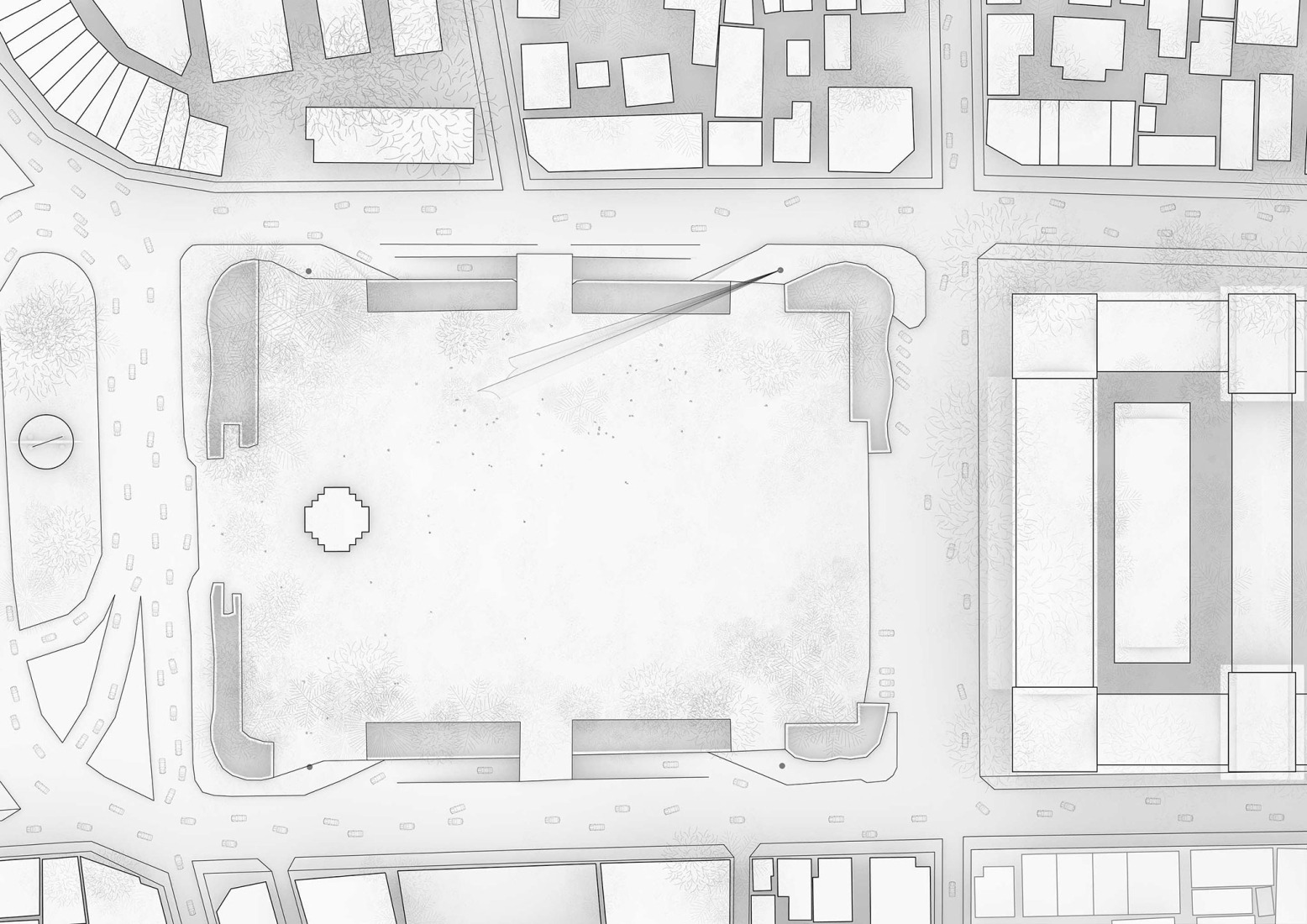 Plano de planta. «High Line Bangkok» por HAS design and research. 