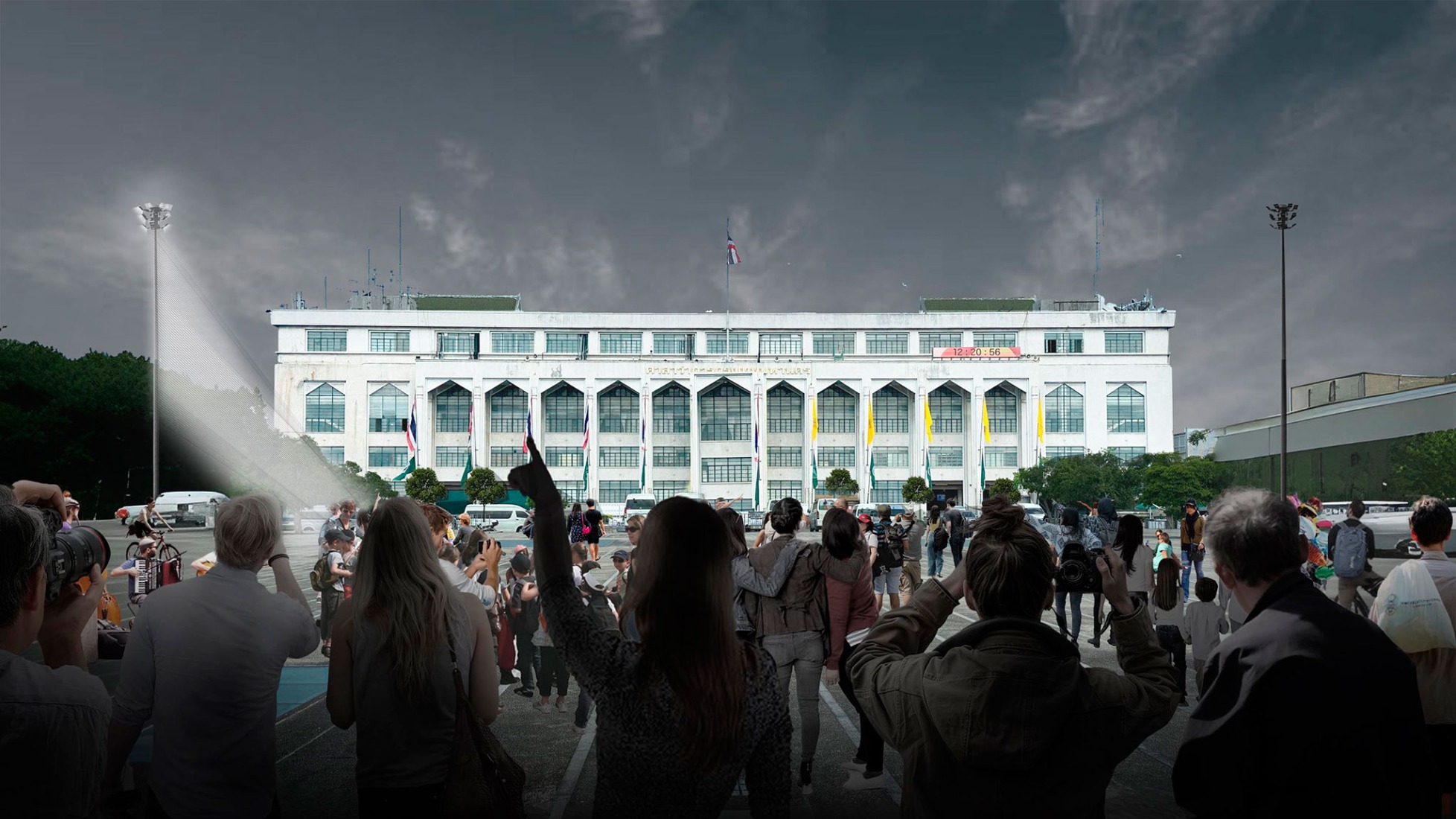 Diagrama de concepto. «High Line Bangkok» por HAS design and research. 