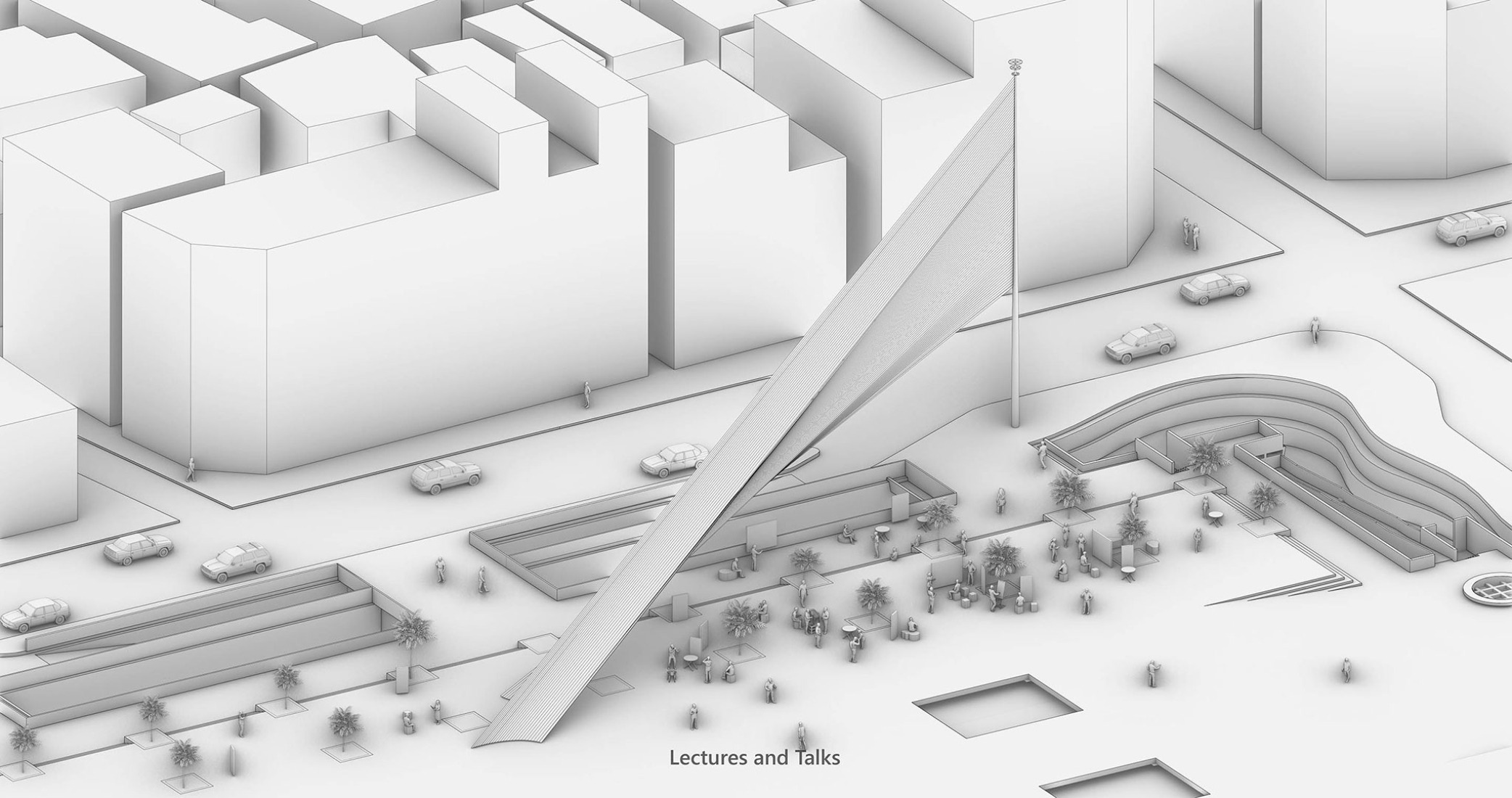 Diagrama. «High Line Bangkok» por HAS design and research. 